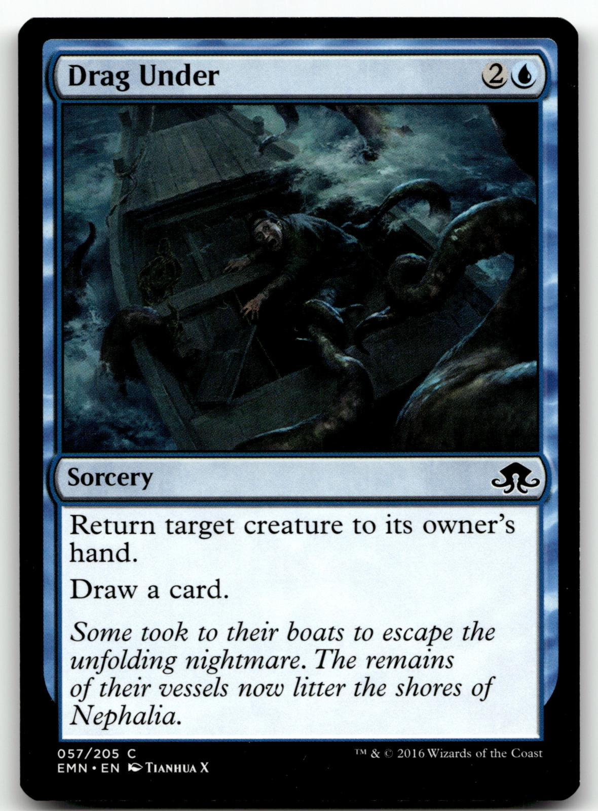Drag Under 57 Common Eldritch Moon Magic: The Gathering Near Mint