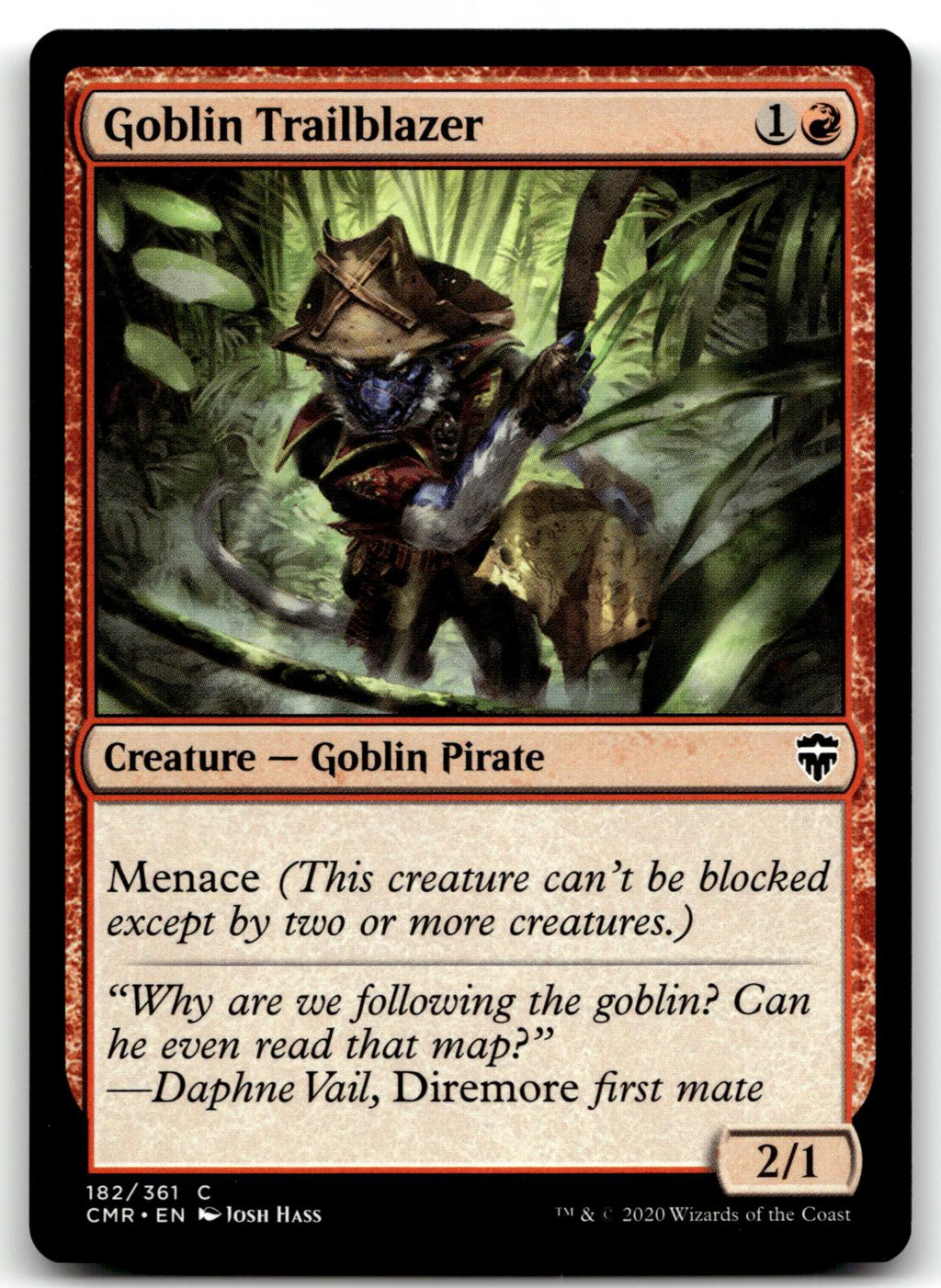 Goblin Trailblazer 182 Common Commander Legends Magic: The Gathering Near Mint