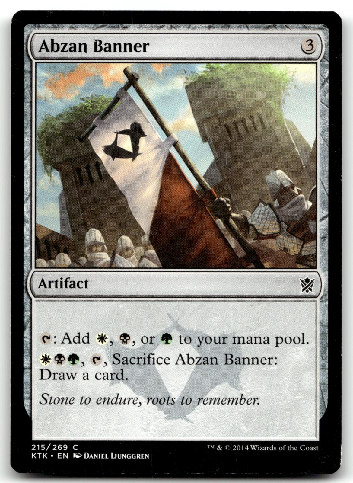 Abzan Banner 215 Common Khans of Tarkir Magic: The Gathering Near Mint