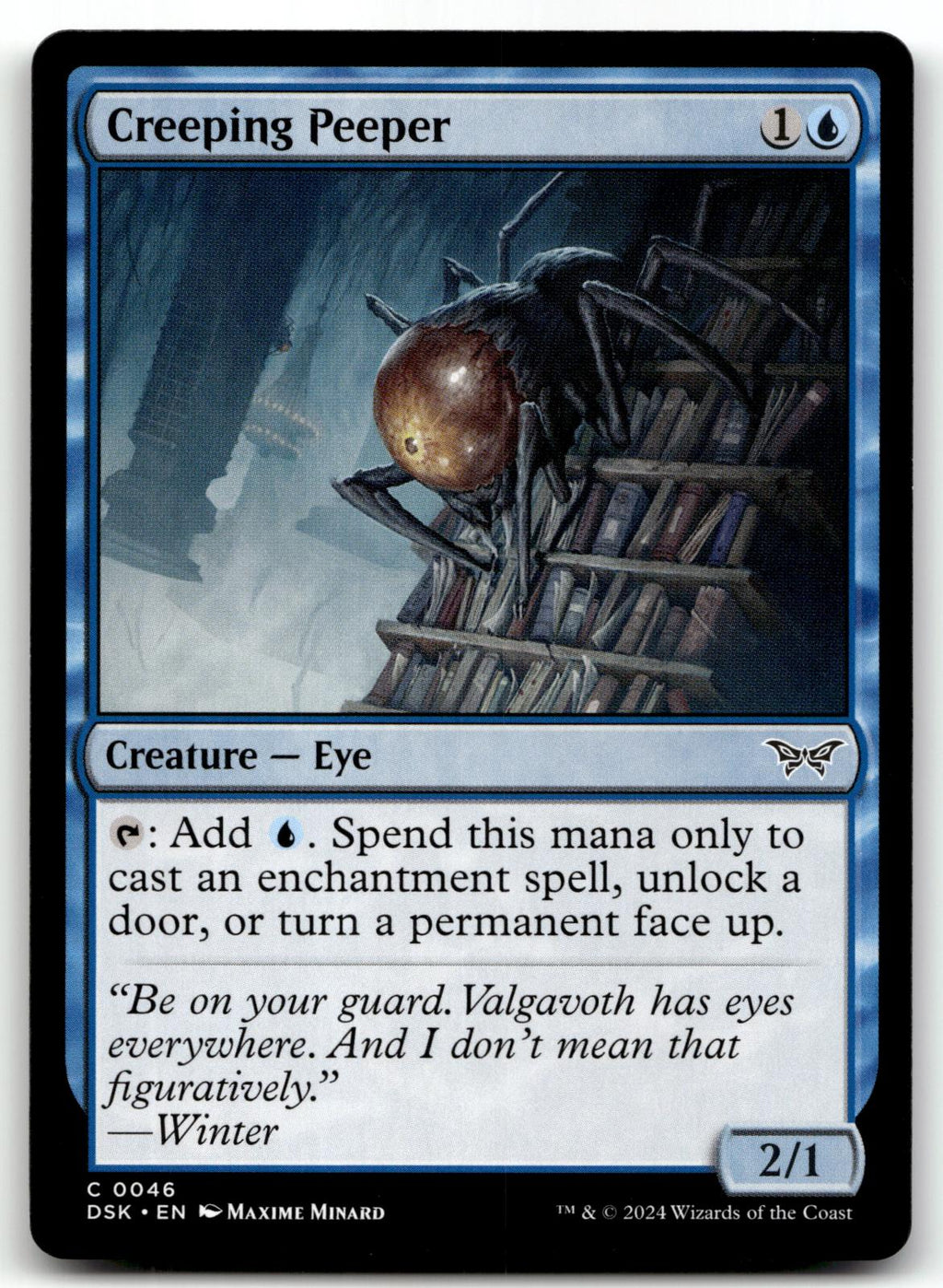 Creeping Peeper 46 Common Duskmourn: House of Horror Magic: The Gathering NM
