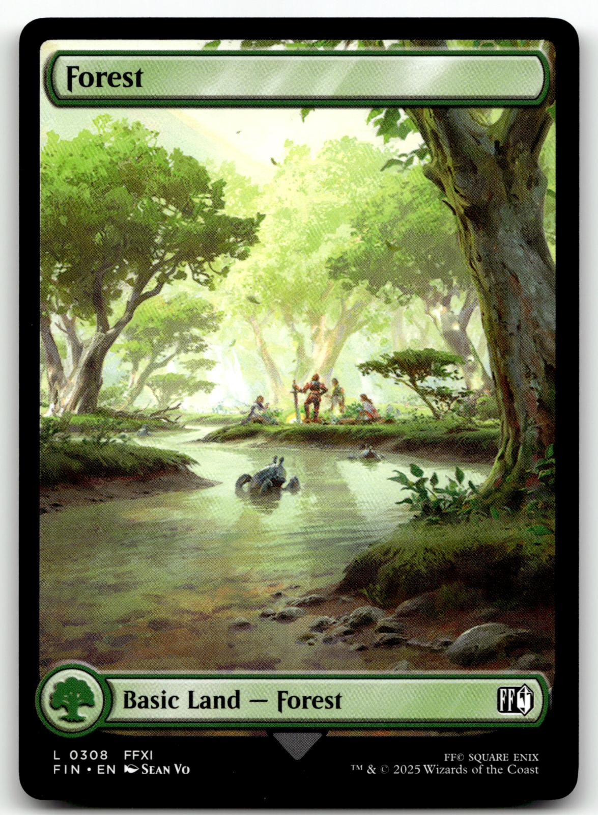 Forest (0308) 308 Land FINAL FANTASY Magic: The Gathering Near Mint