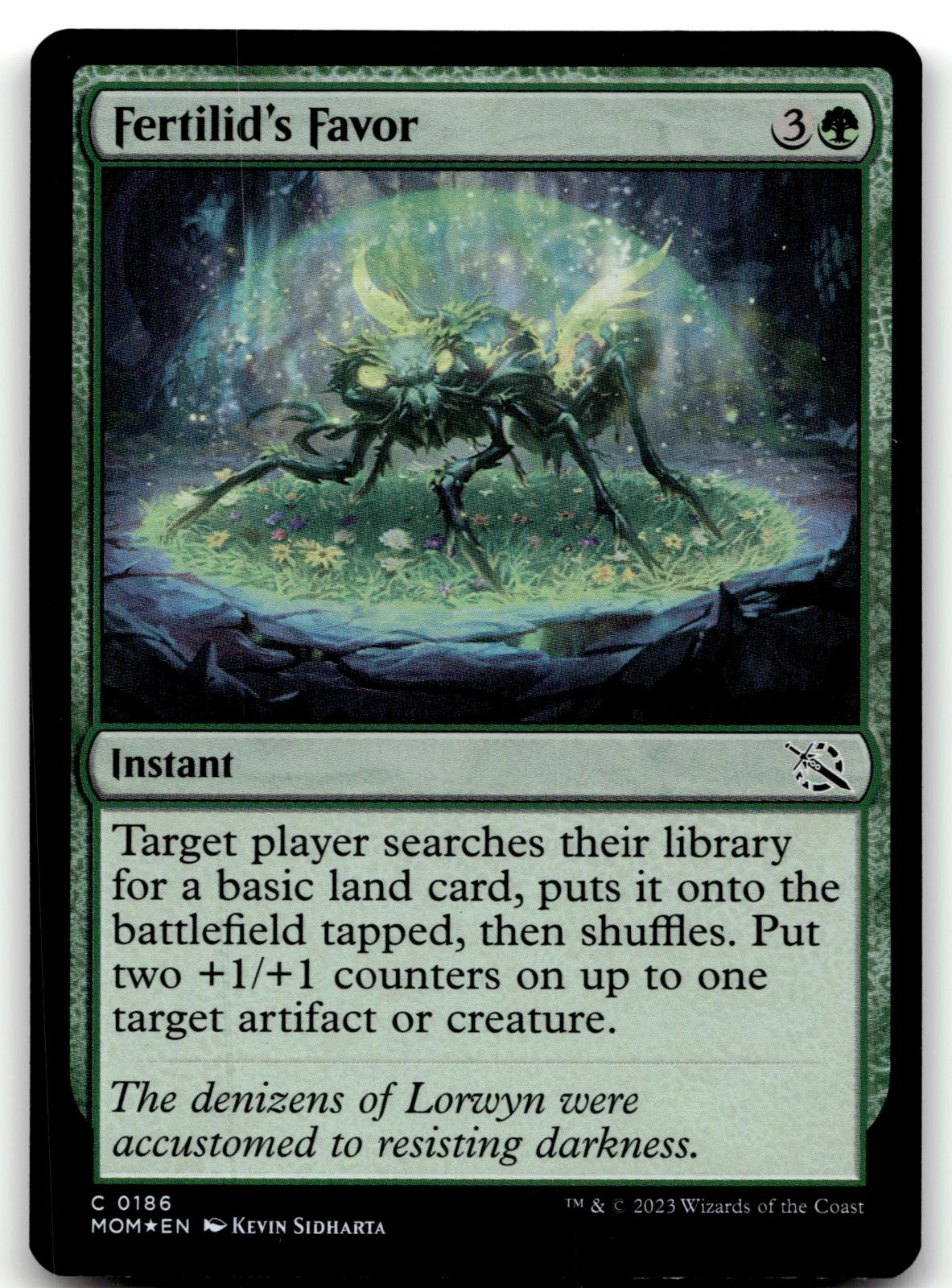 Fertilid's Favor 186 Common March of the Machine Magic: The Gathering Foil NM