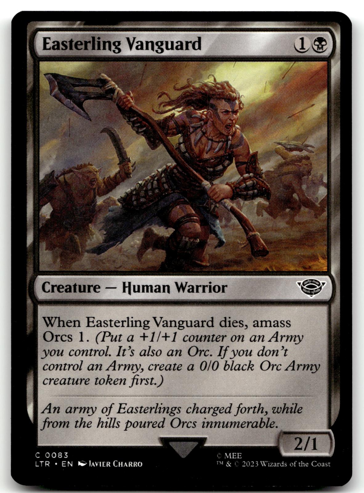Easterling Vanguard 83 Universes Beyond: The Lord of the Rings: Tales of Middle-earth Magic: The Gathering NM