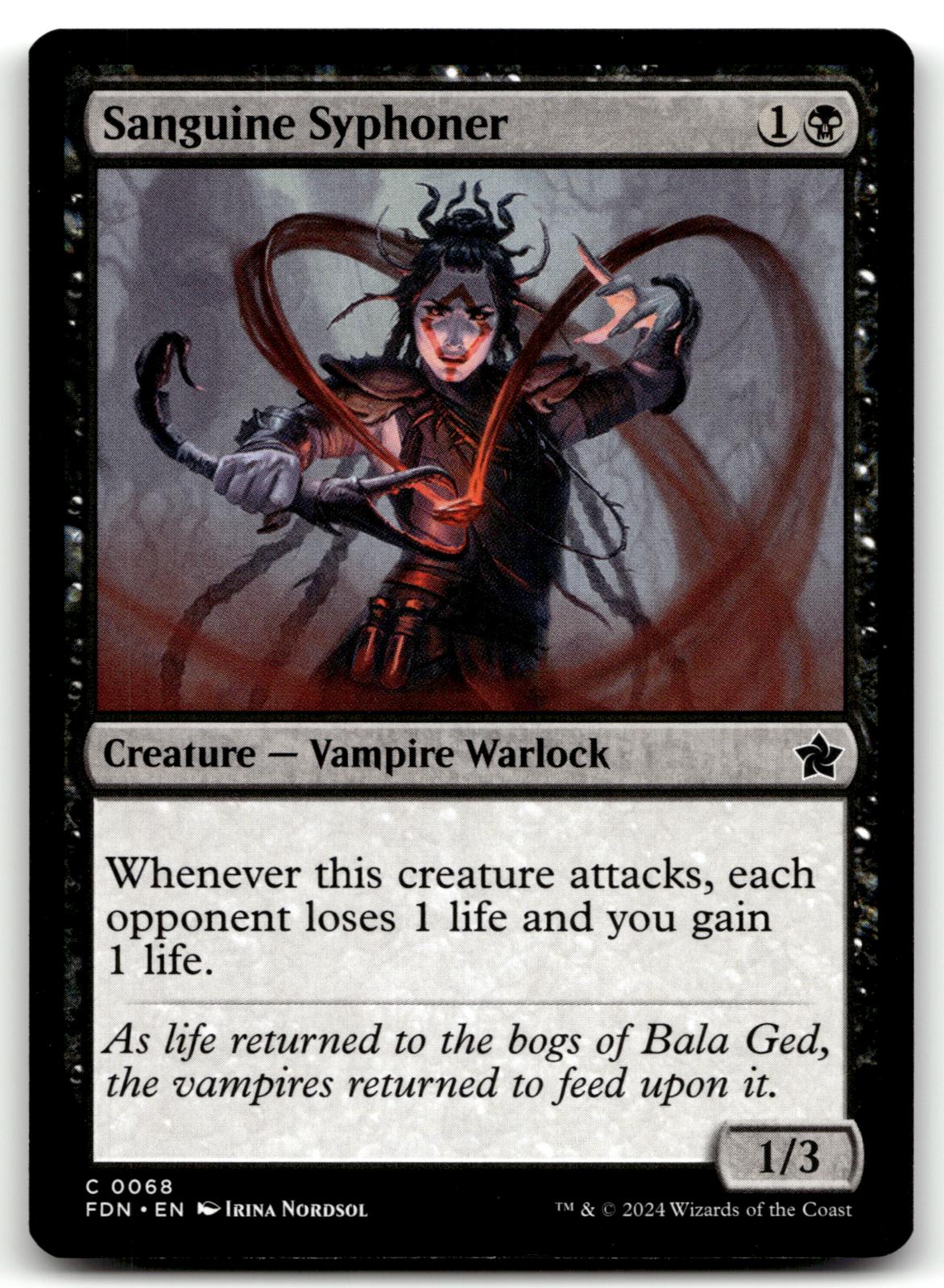 Sanguine Syphoner 68 Common Foundations Magic: The Gathering Near Mint