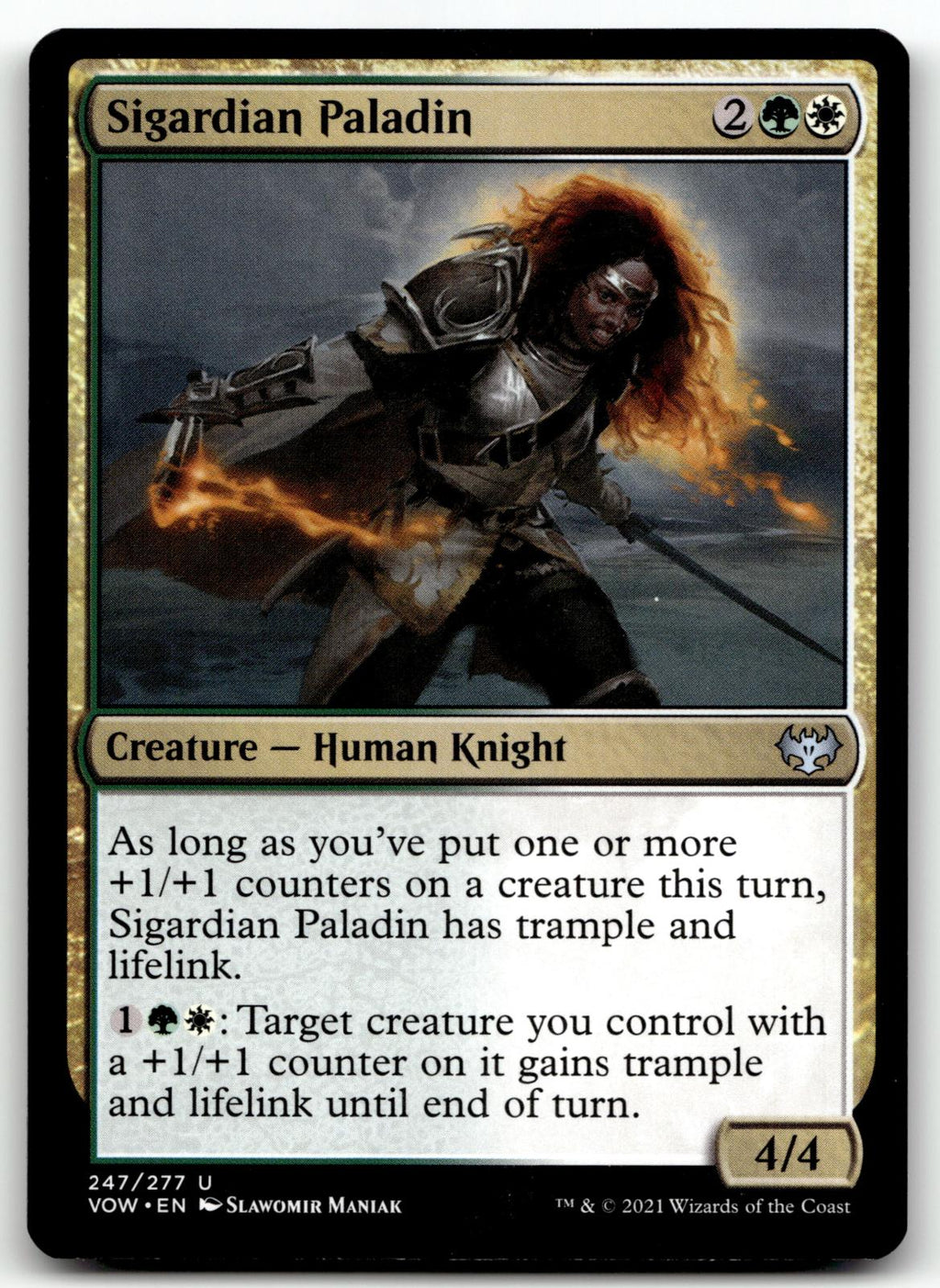 Sigardian Paladin 247 Uncommon Innistrad: Crimson Vow Magic: The Gathering NM