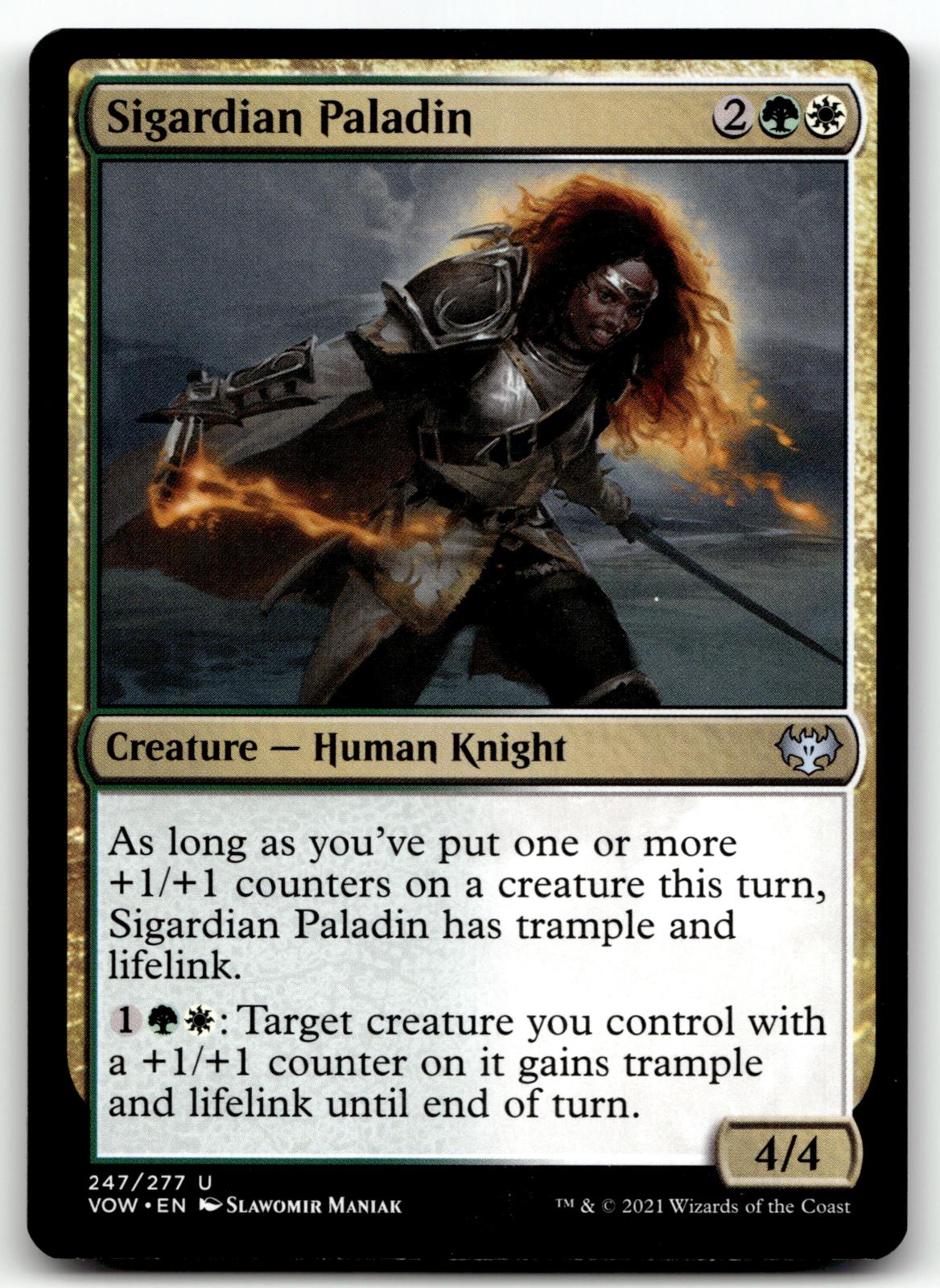 Sigardian Paladin 247 Uncommon Innistrad: Crimson Vow Magic: The Gathering NM