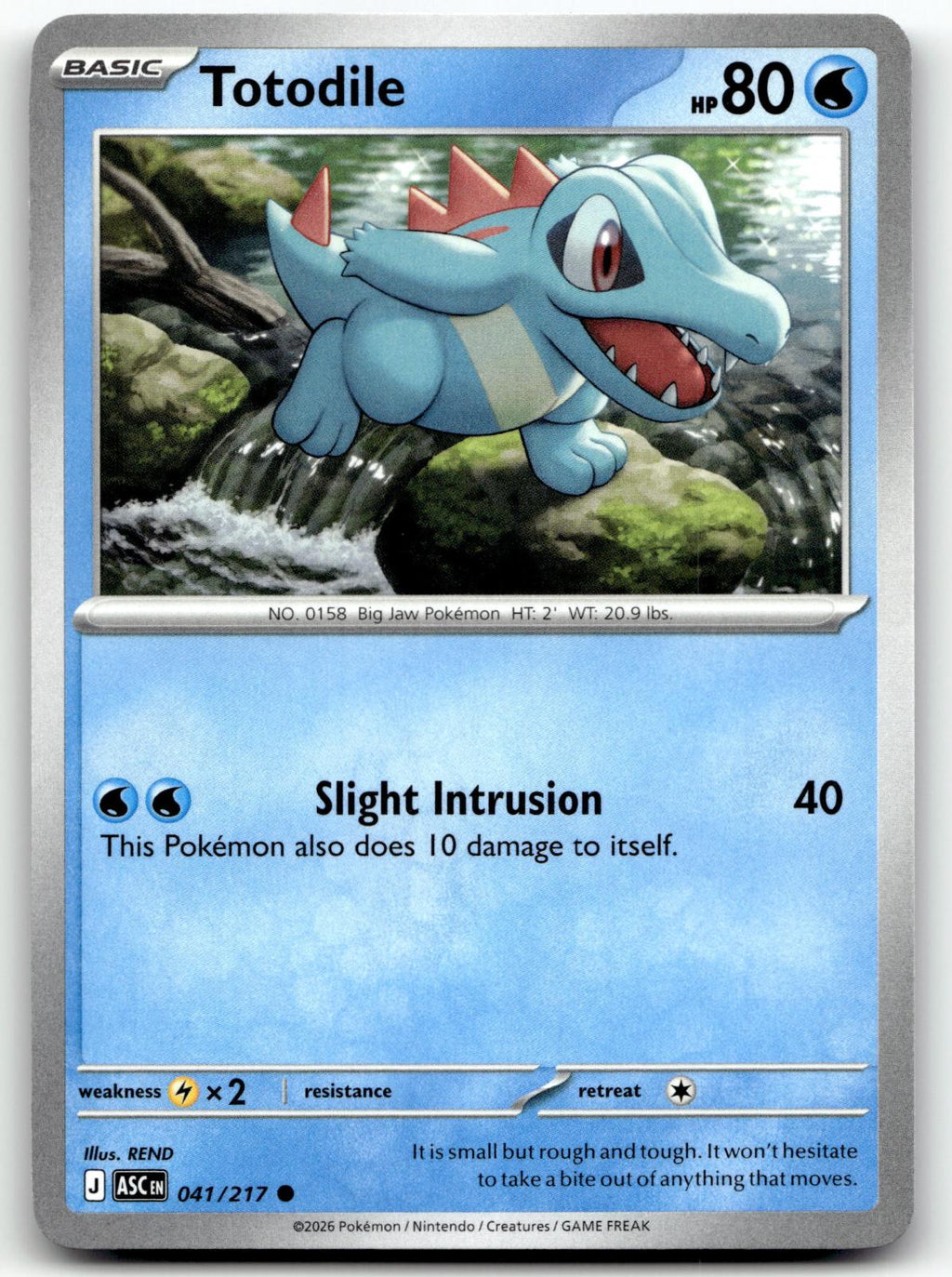 Totodile 041/217 Common Ascended Heroes Pokemon Near Mint