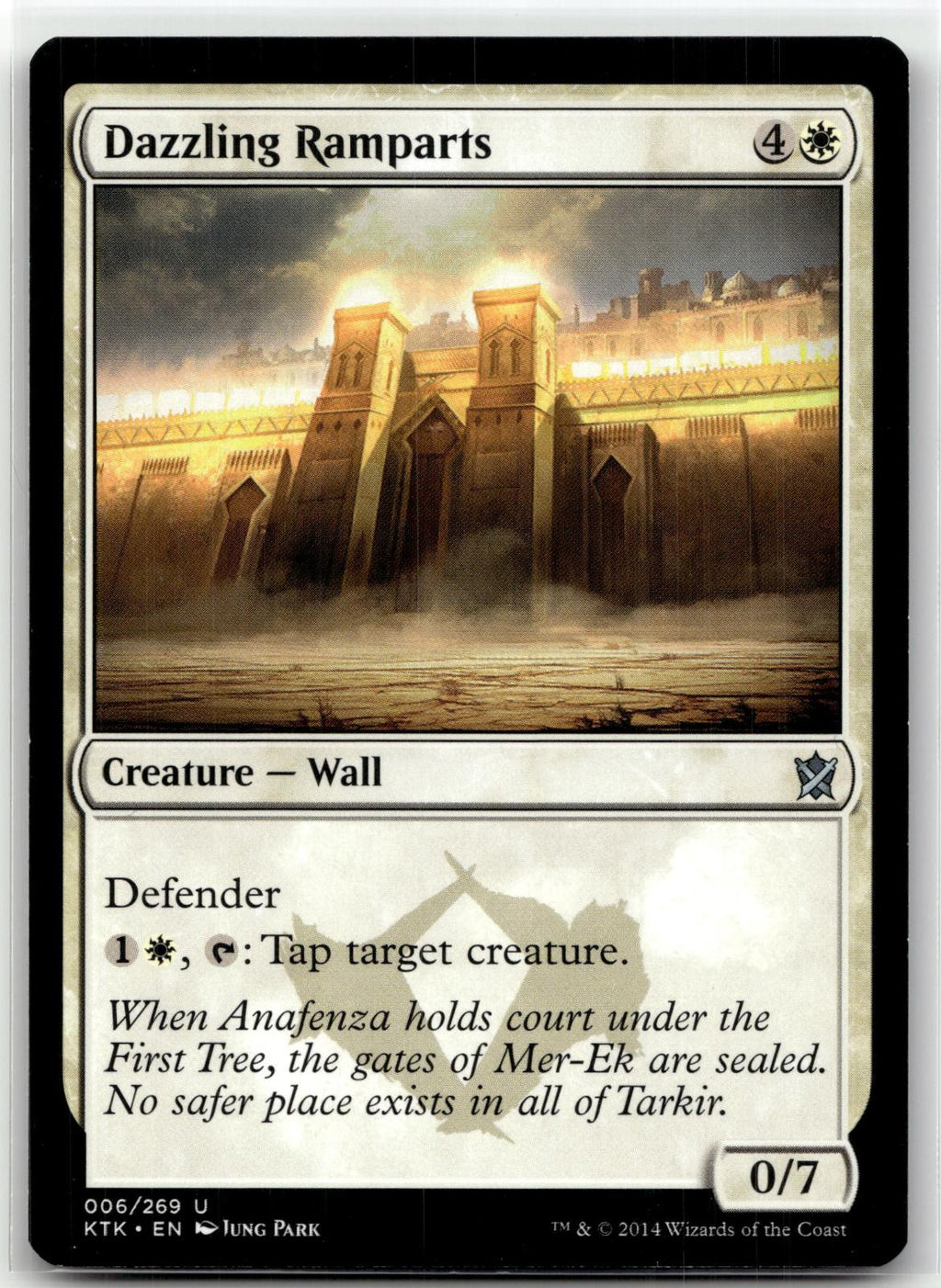 Dazzling Ramparts 6 Uncommon Khans of Tarkir Magic: The Gathering Near Mint