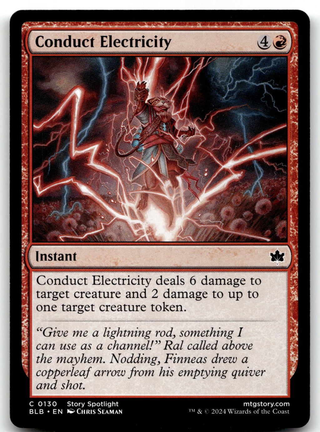 Conduct Electricity 130 Common Bloomburrow Magic: The Gathering Near Mint