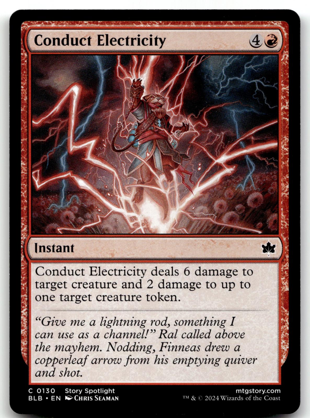 Conduct Electricity 130 Common Bloomburrow Magic: The Gathering Near Mint