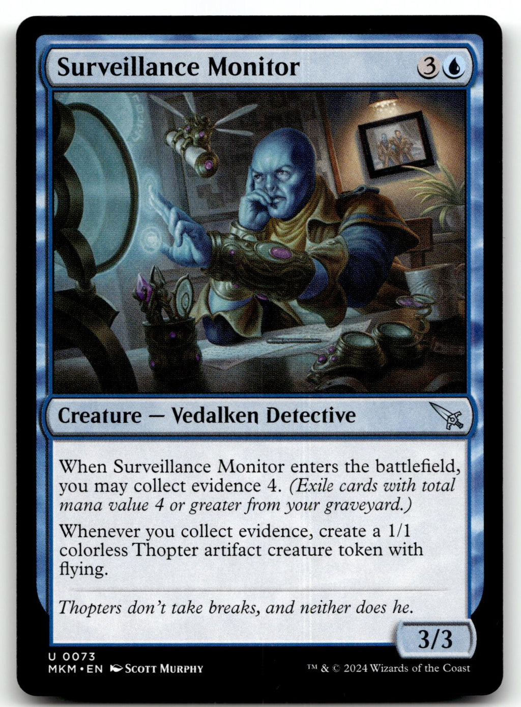 Surveillance Monitor (b) 73 Murders at Karlov Manor Magic: The Gathering NM