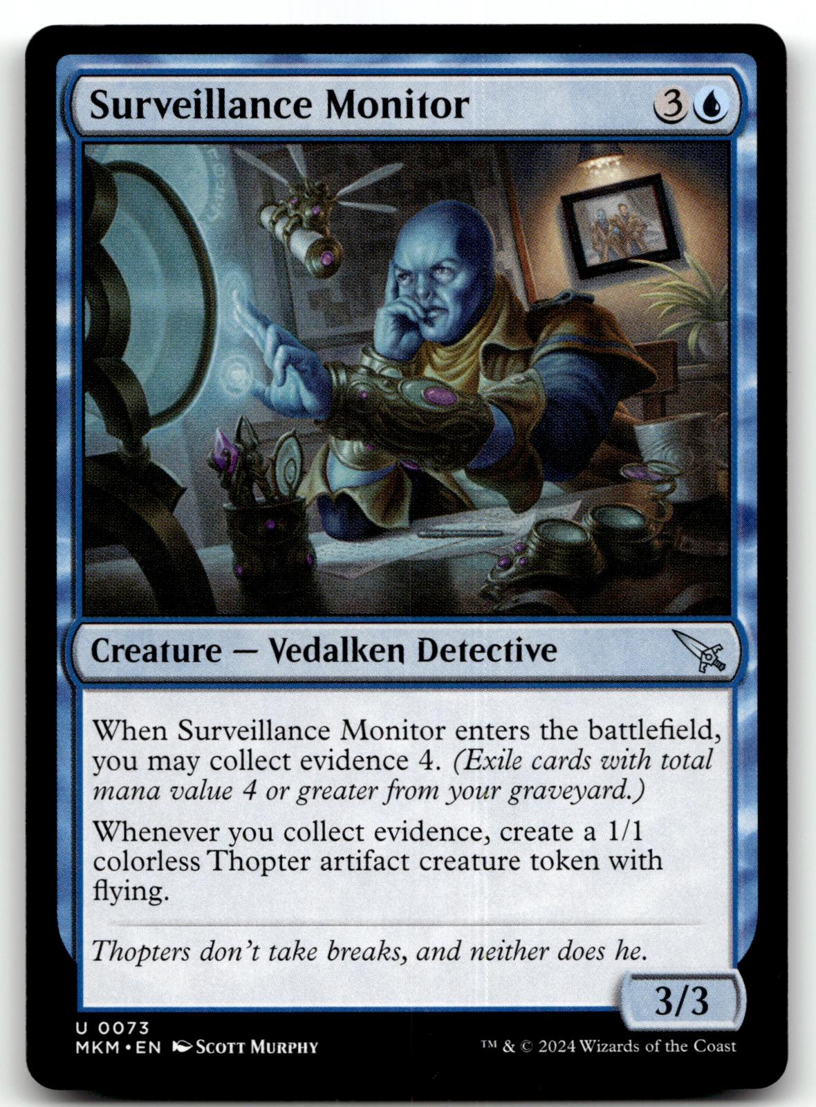 Surveillance Monitor (b) 73 Murders at Karlov Manor Magic: The Gathering NM