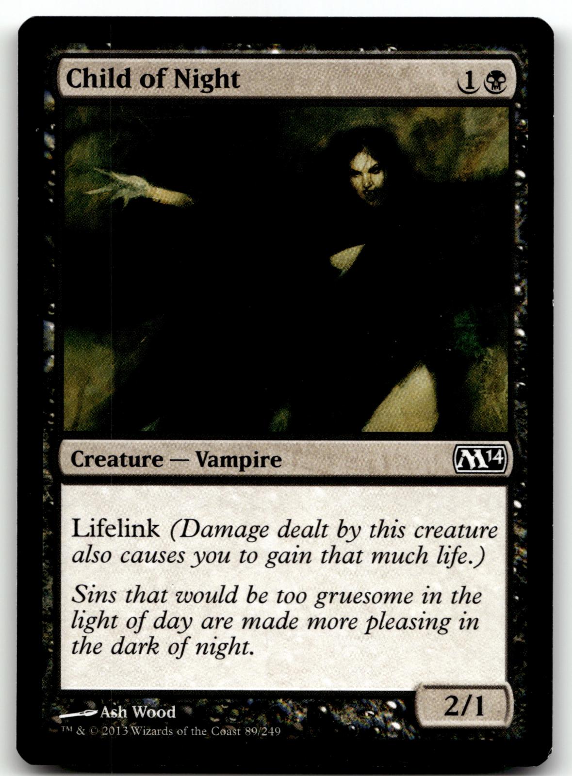 Child of Night 89 Common Magic 2014 (M14) Magic: The Gathering Near Mint