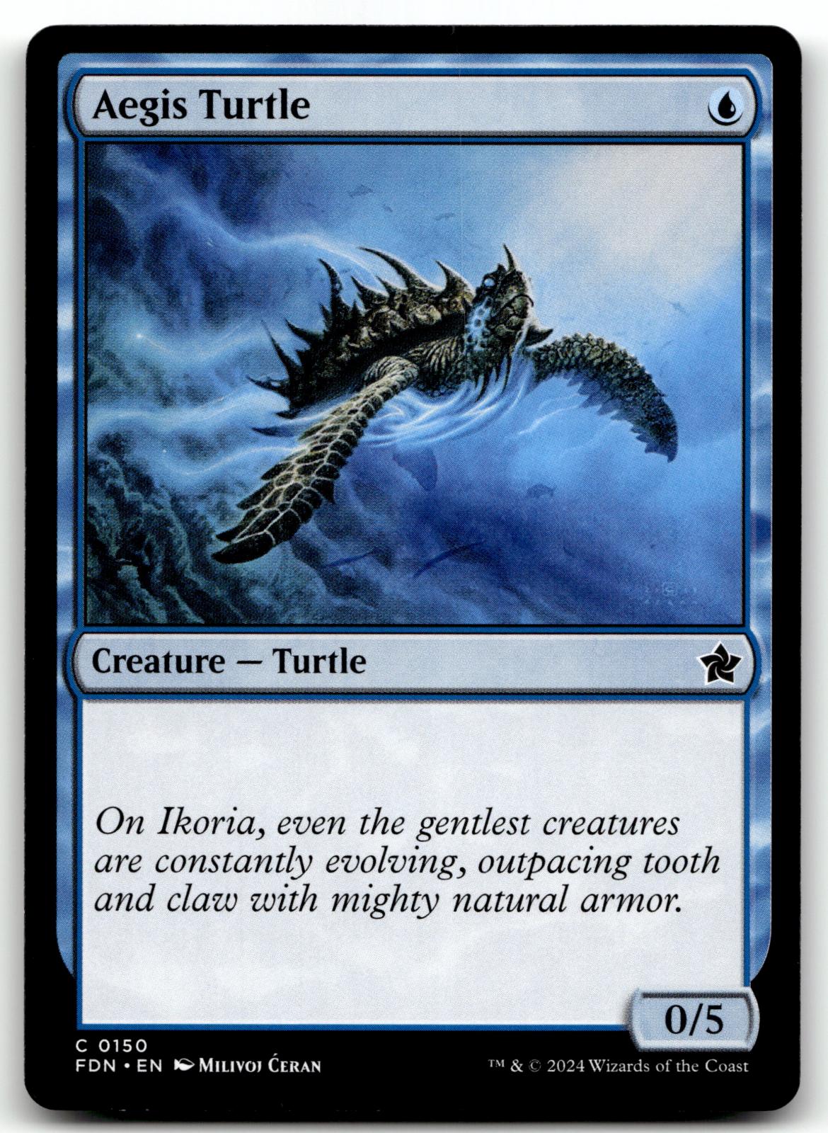 Aegis Turtle 150 Common Foundations Magic: The Gathering Near Mint