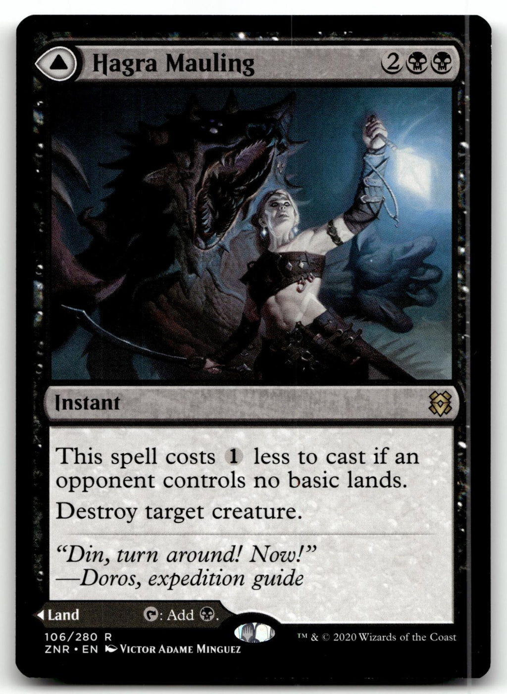 Hagra Mauling 106 Rare Zendikar Rising Magic: The Gathering Near Mint