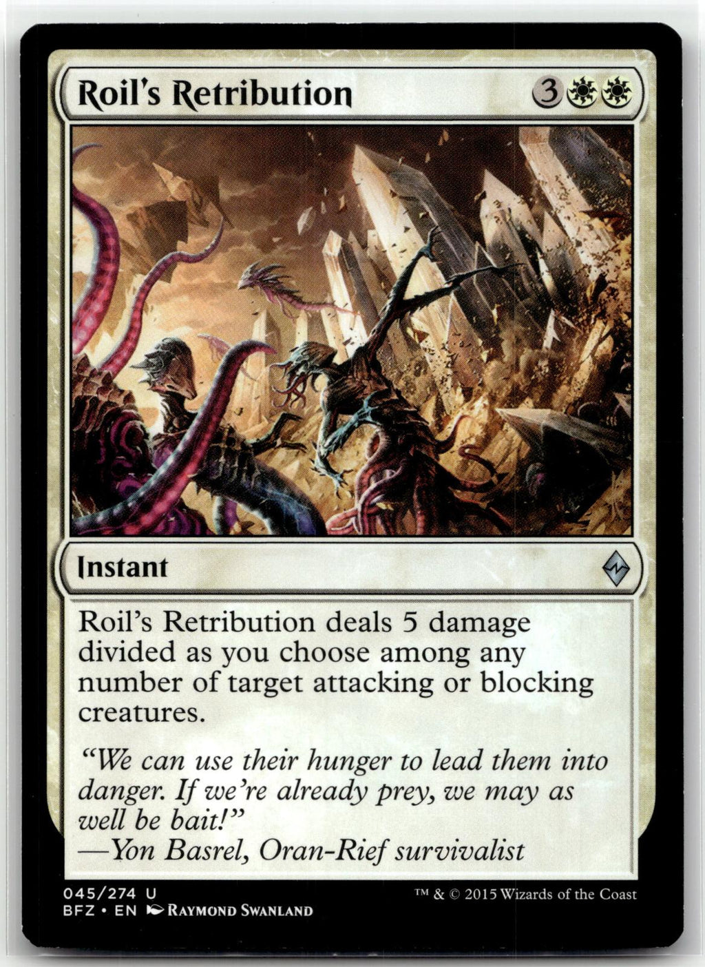 Roil's Retribution 45 Uncommon Battle for Zendikar Magic: The Gathering NM