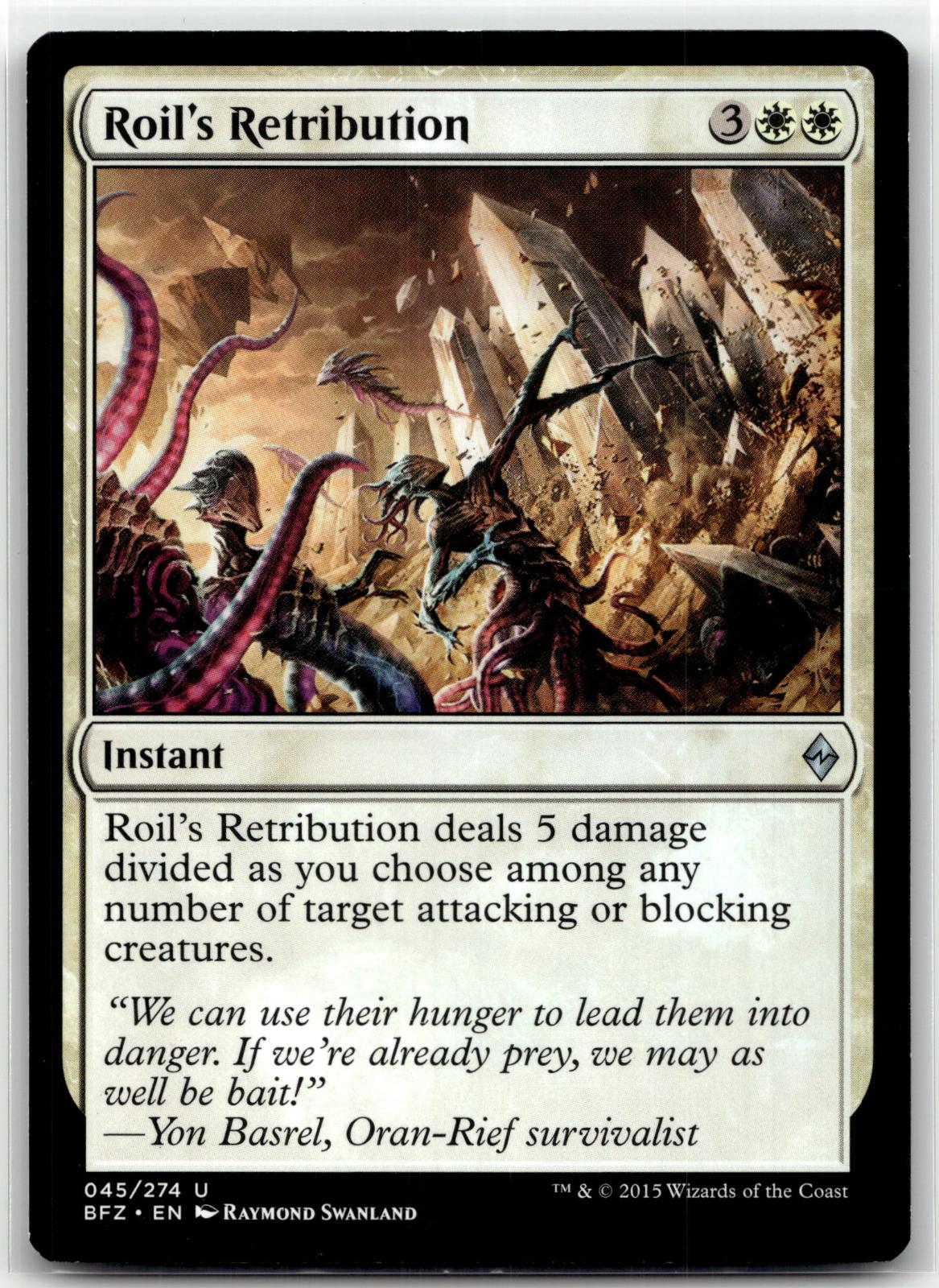 Roil's Retribution 45 Uncommon Battle for Zendikar Magic: The Gathering NM