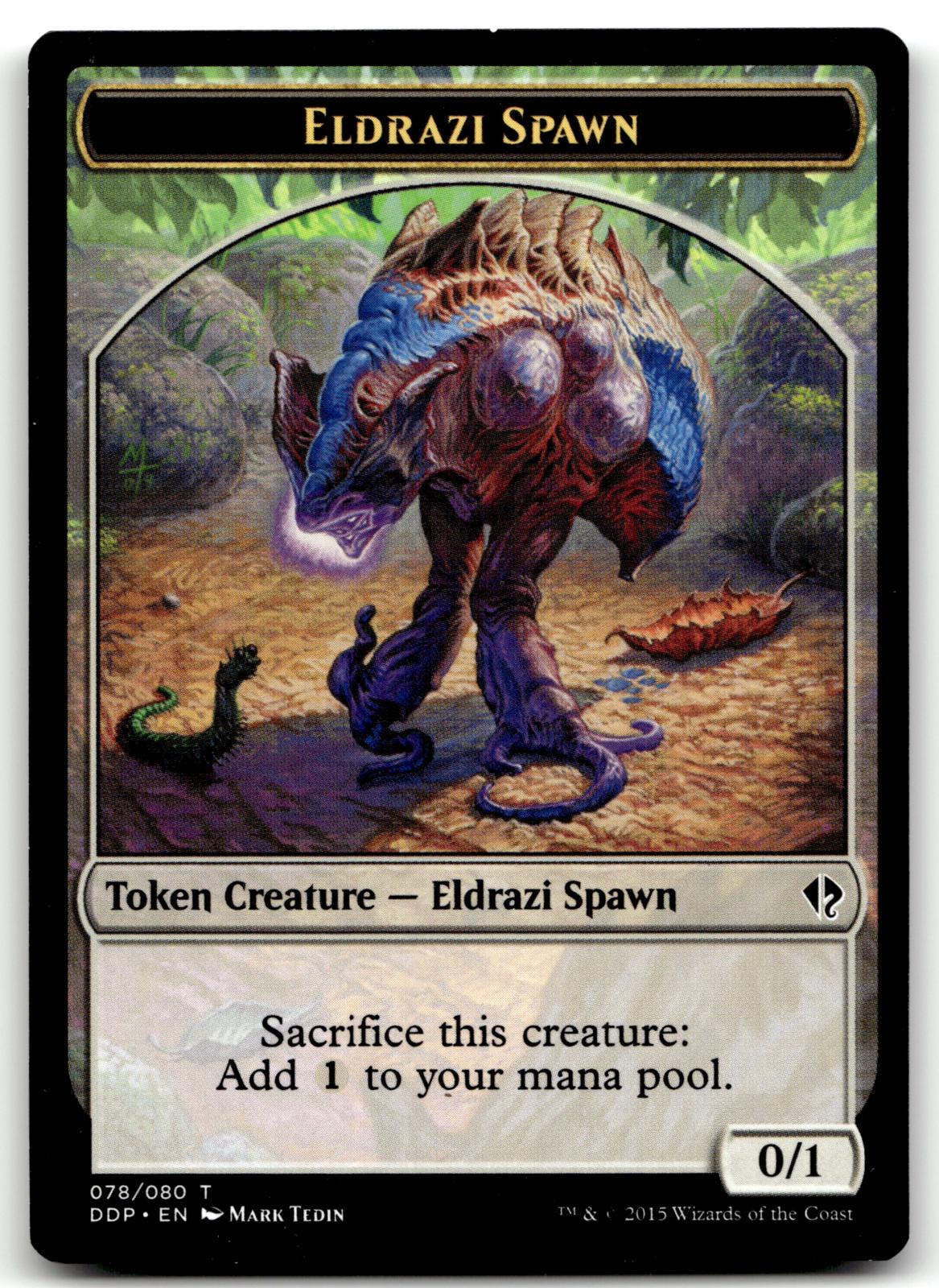 Eldrazi Spawn Token (078) 78 Duel Decks: Zendikar vs. Eldrazi Magic: 