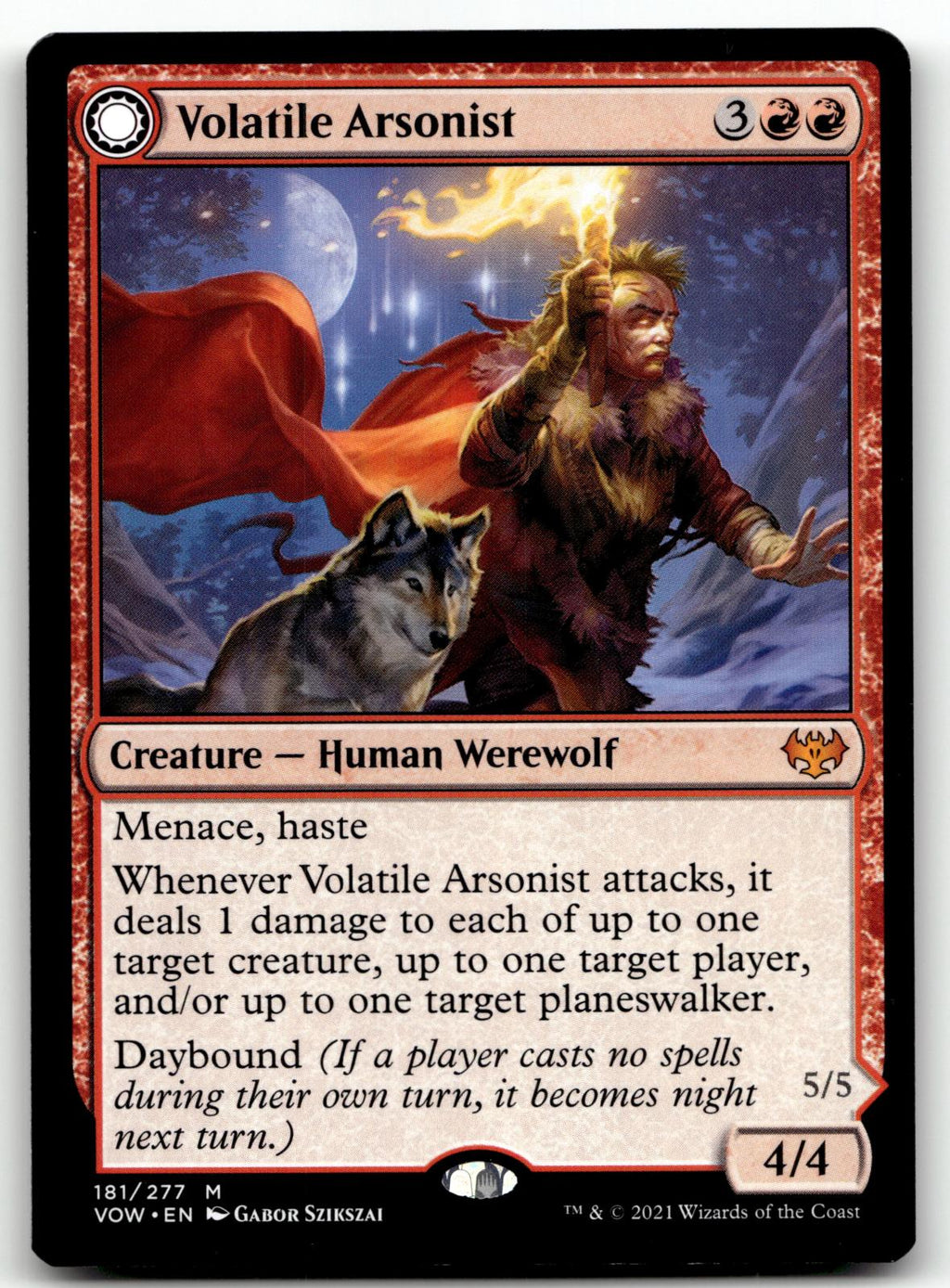 Volatile Arsonist 181 Mythic Innistrad: Crimson Vow Magic: The Gathering NM
