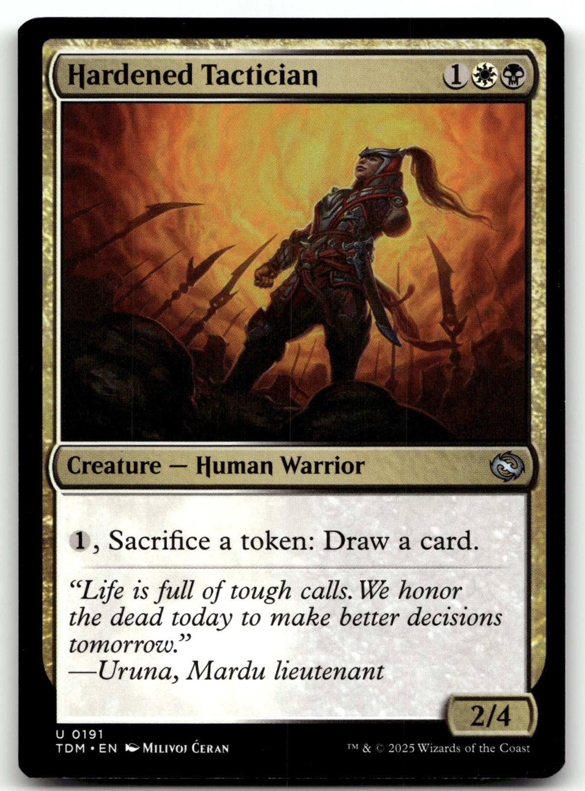 Hardened Tactician 191 Uncommon Tarkir: Dragonstorm Magic: The Gathering NM