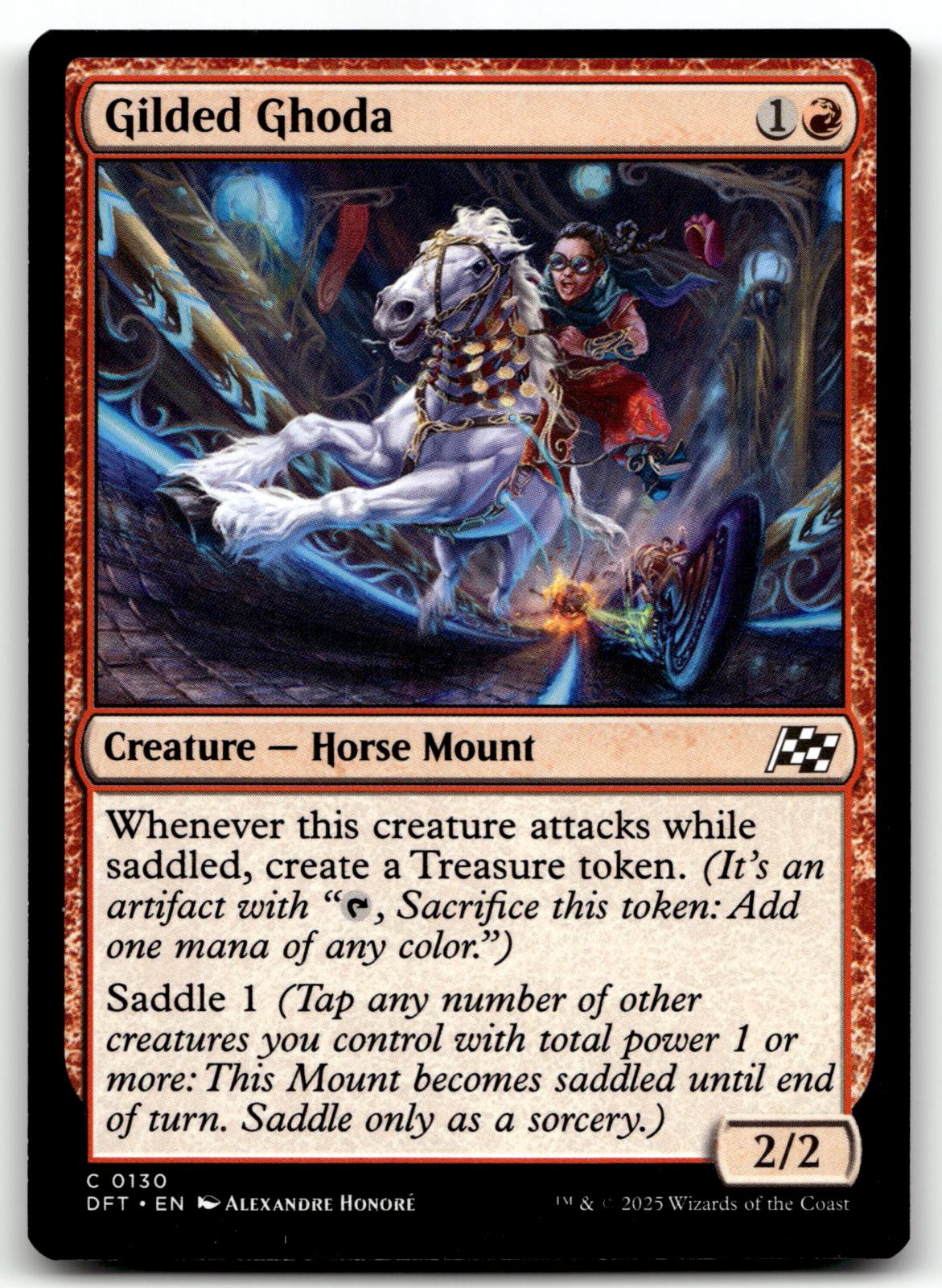 Gilded Ghoda 130 Common Aetherdrift Magic: The Gathering Near Mint