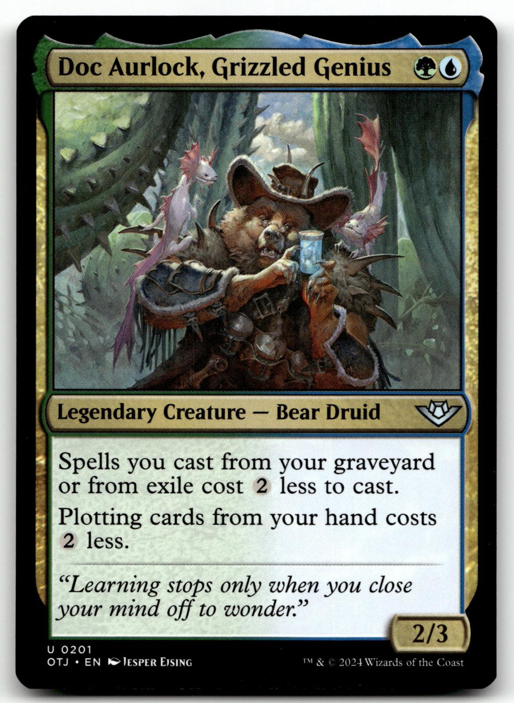 Doc Aurlock, Grizzled Genius 201 Outlaws of Thunder Junction Magic: 