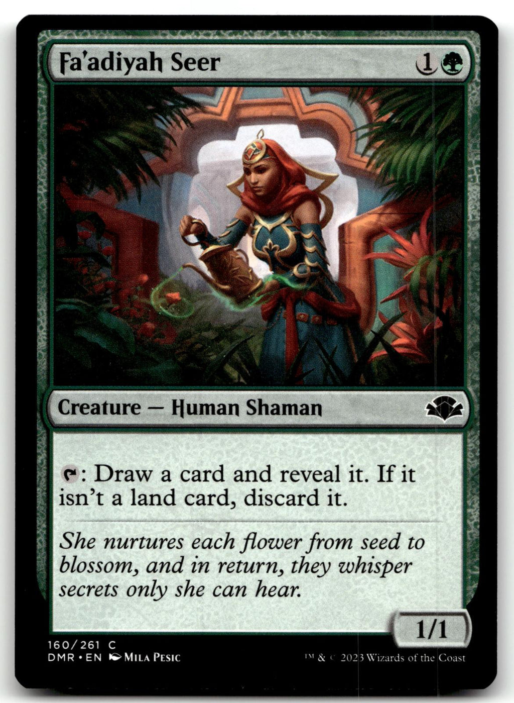 Fa'adiyah Seer 160 Common Dominaria Remastered Magic: The Gathering Near Mint