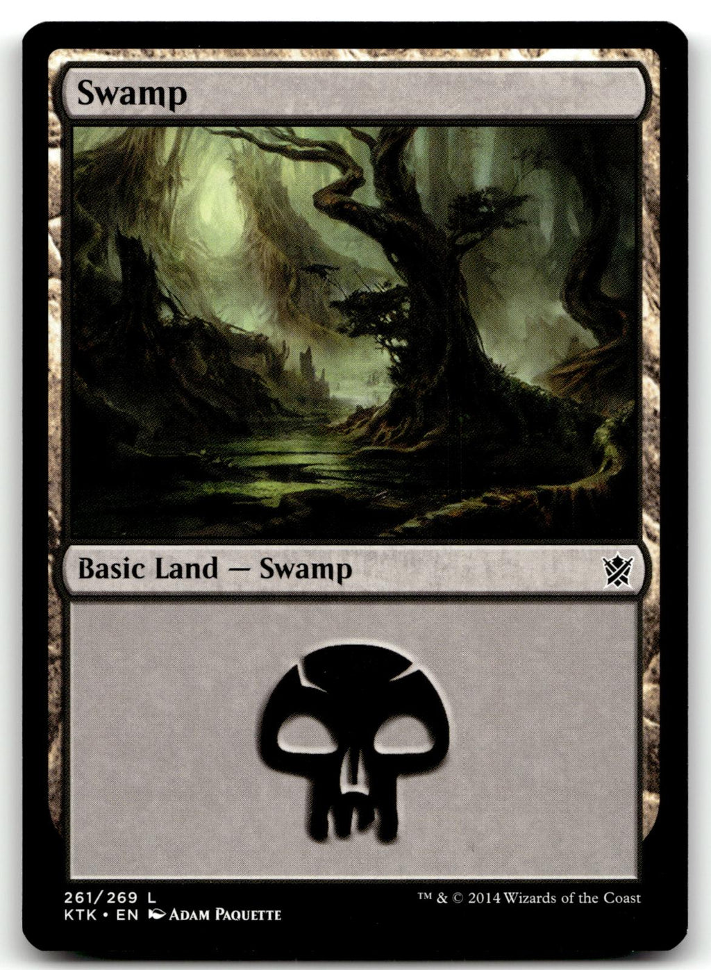 Swamp (261) 261 Land Khans of Tarkir Magic: The Gathering Near Mint
