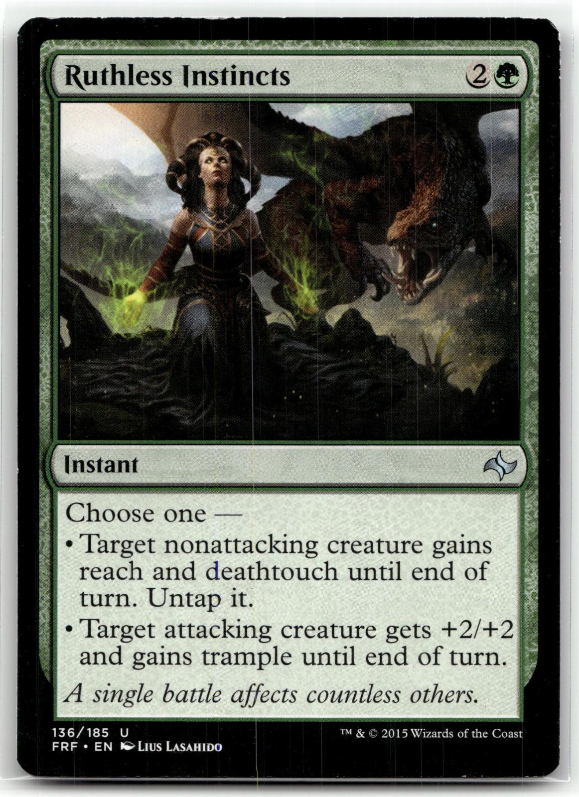 Ruthless Instincts 136 Uncommon Fate Reforged Magic: The Gathering Near Mint