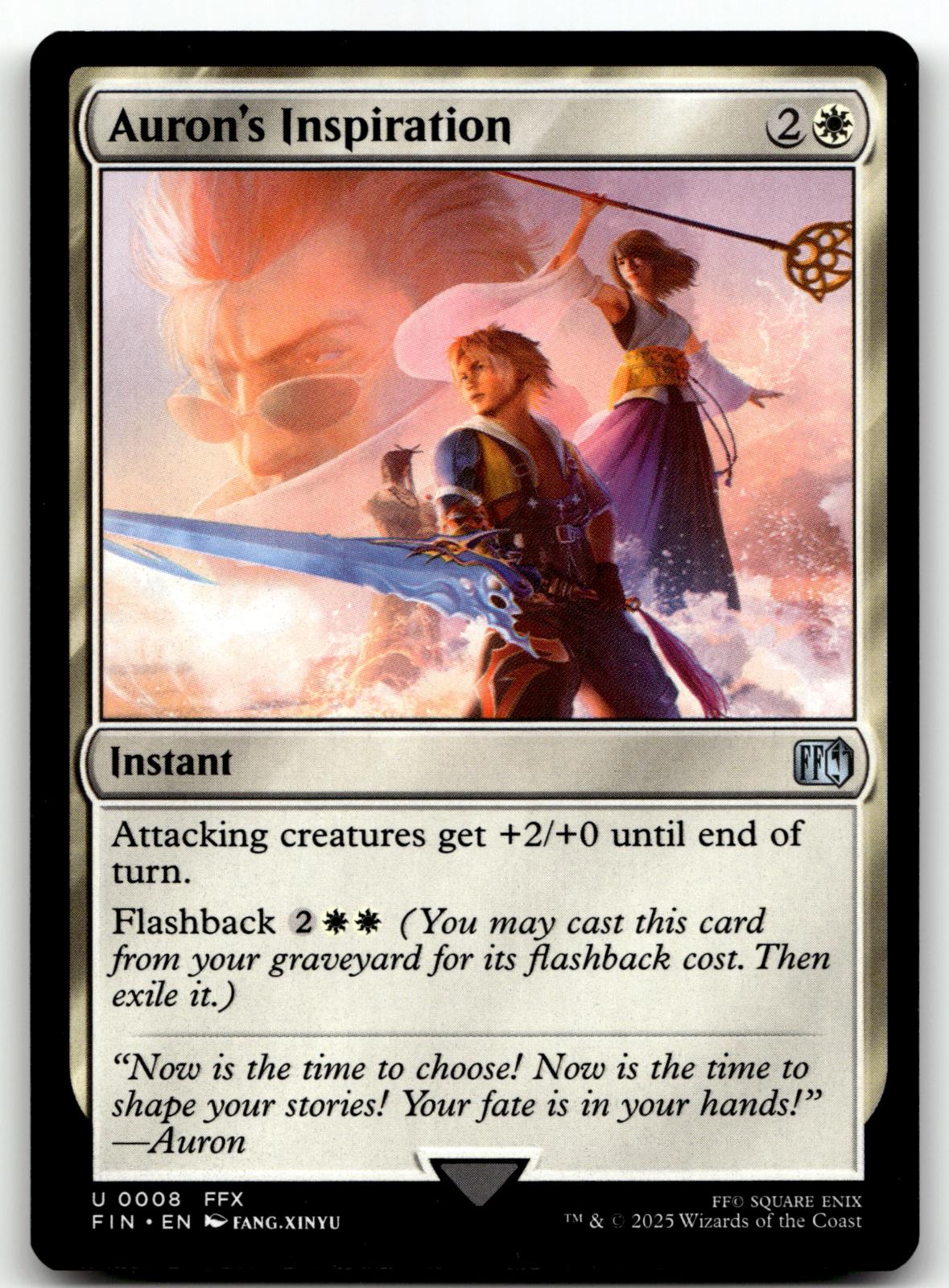 Auron's Inspiration 8 Uncommon FINAL FANTASY Magic: The Gathering Near Mint