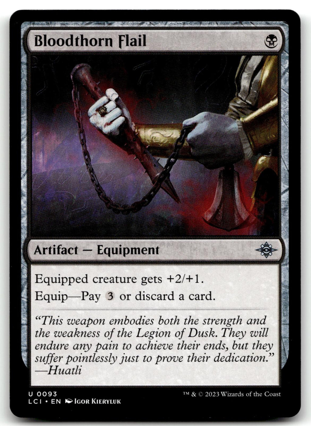Bloodthorn Flail 93 Uncommon The Lost Caverns of Ixalan Magic: The Gathering NM