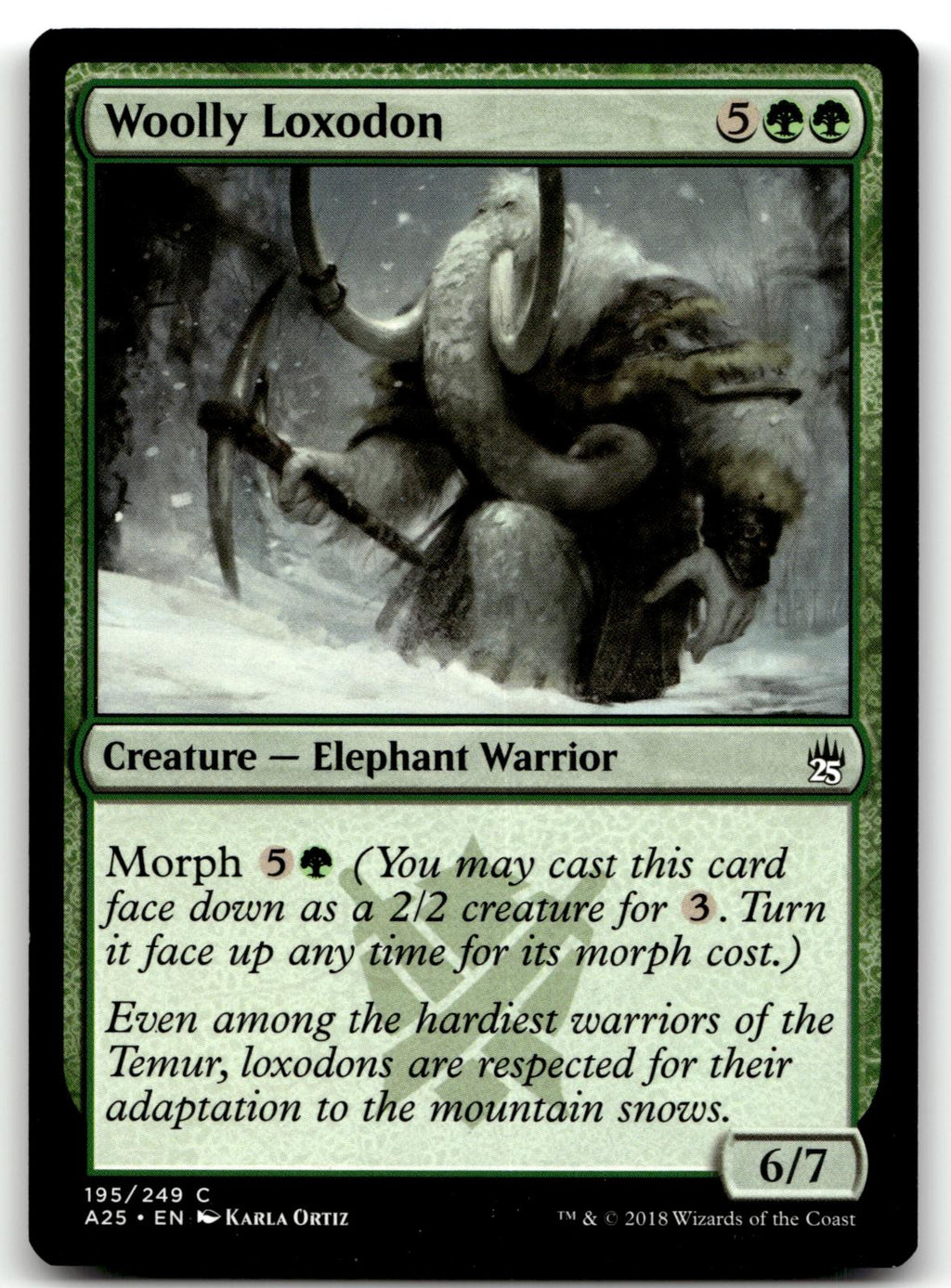 Woolly Loxodon 195 Common Masters 25 Magic: The Gathering Near Mint