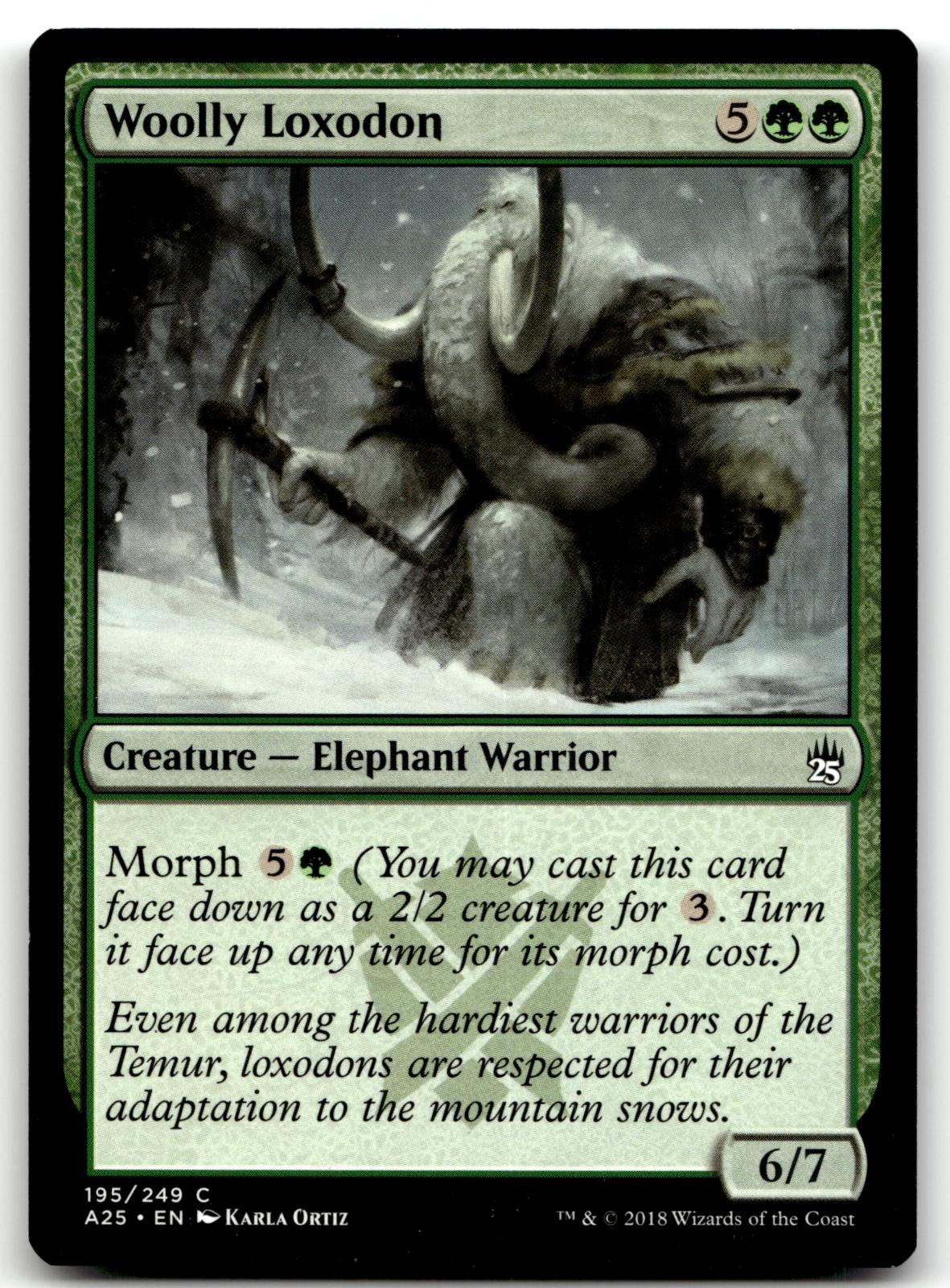 Woolly Loxodon 195 Common Masters 25 Magic: The Gathering Near Mint