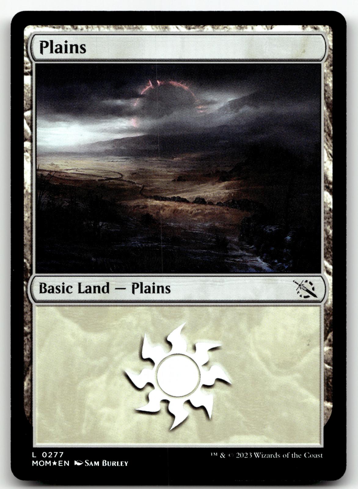 Plains (0277) 277 Land March of the Machine Magic: The Gathering Foil Near Mint