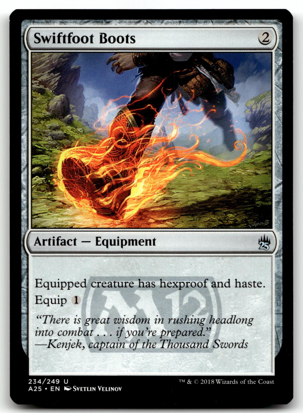 Swiftfoot Boots 234 Uncommon Masters 25 Magic: The Gathering Near Mint