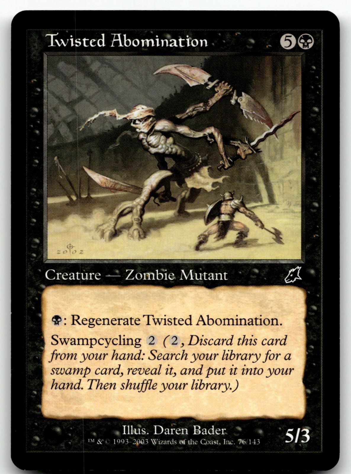 Twisted Abomination 76/143 Common The List Reprints Magic: The Gathering NM