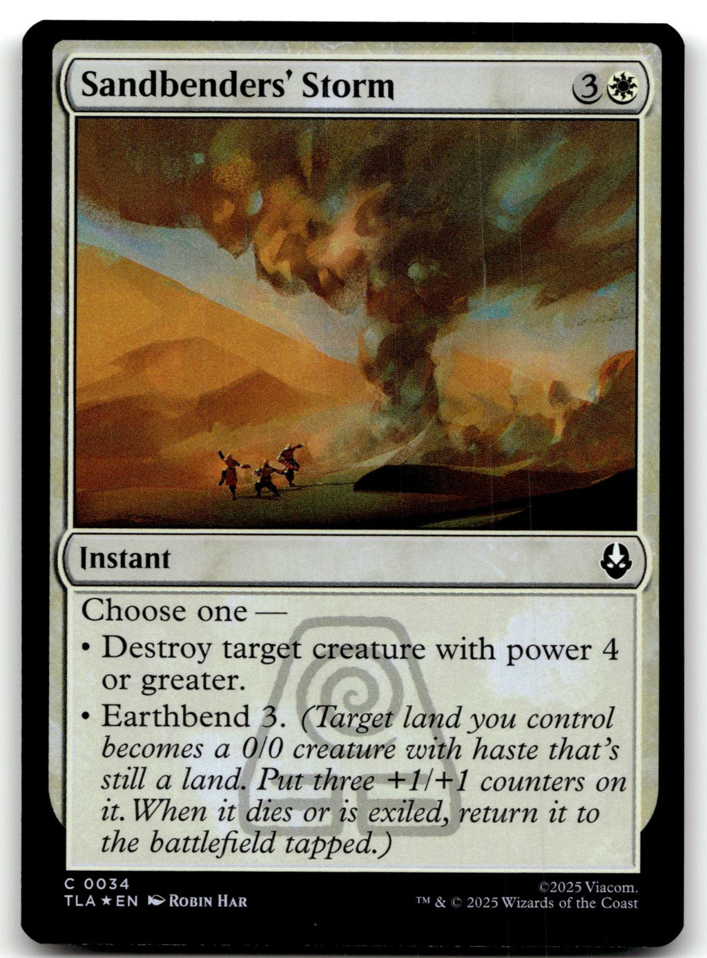 Sandbenders' Storm 34 Avatar: The Last Airbender Magic: The Gathering Foil NM