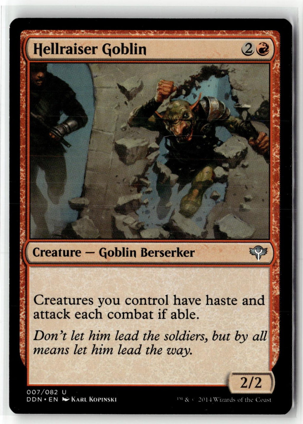 Hellraiser Goblin 7 Duel Decks: Speed vs. Cunning Magic: The Gathering NM