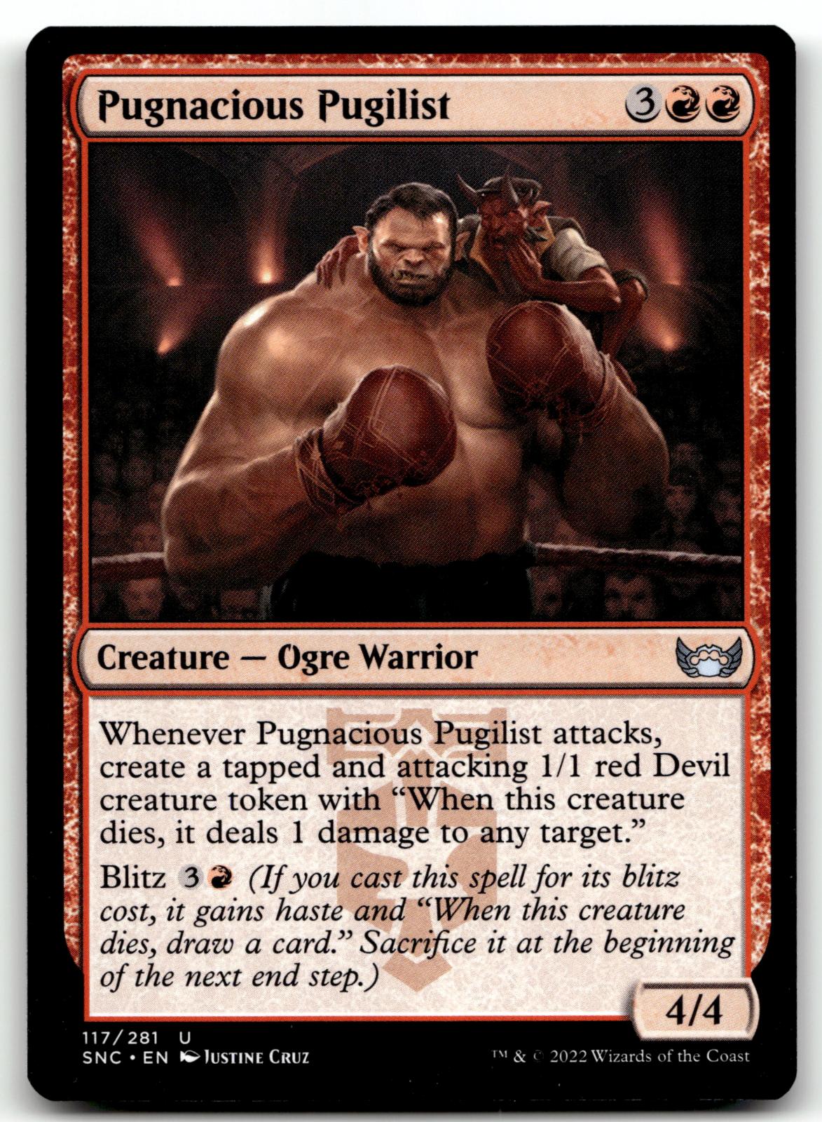Pugnacious Pugilist 117 Uncommon Streets of New Capenna Magic: The Gathering NM