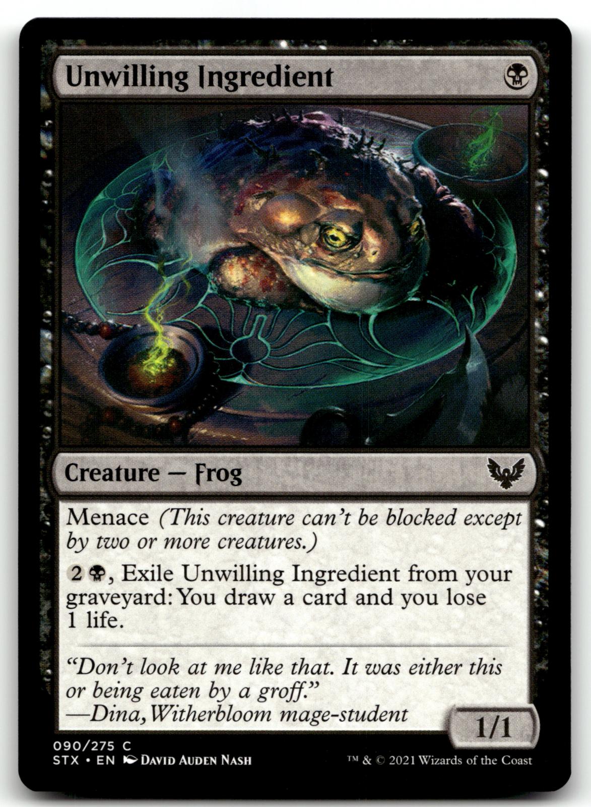 Unwilling Ingredient 90 Strixhaven: School of Mages Magic: The Gathering NM
