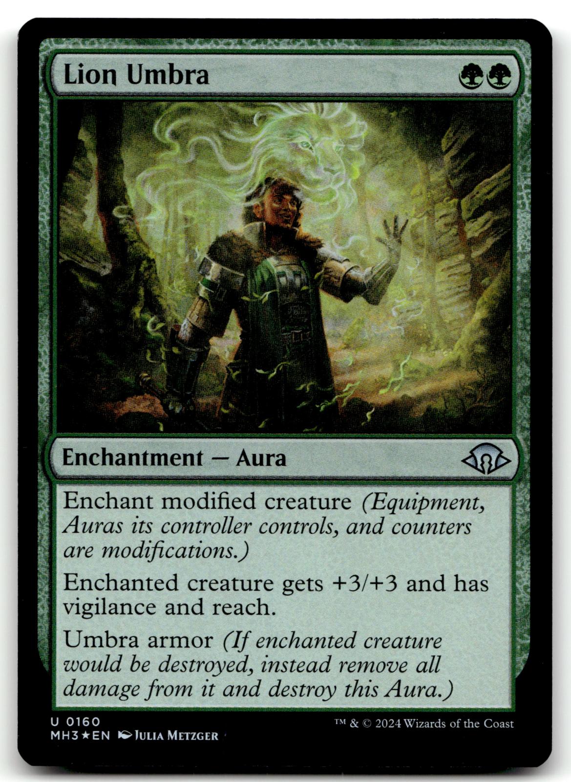 Lion Umbra 160 Uncommon Modern Horizons 3 Magic: The Gathering Foil Near Mint