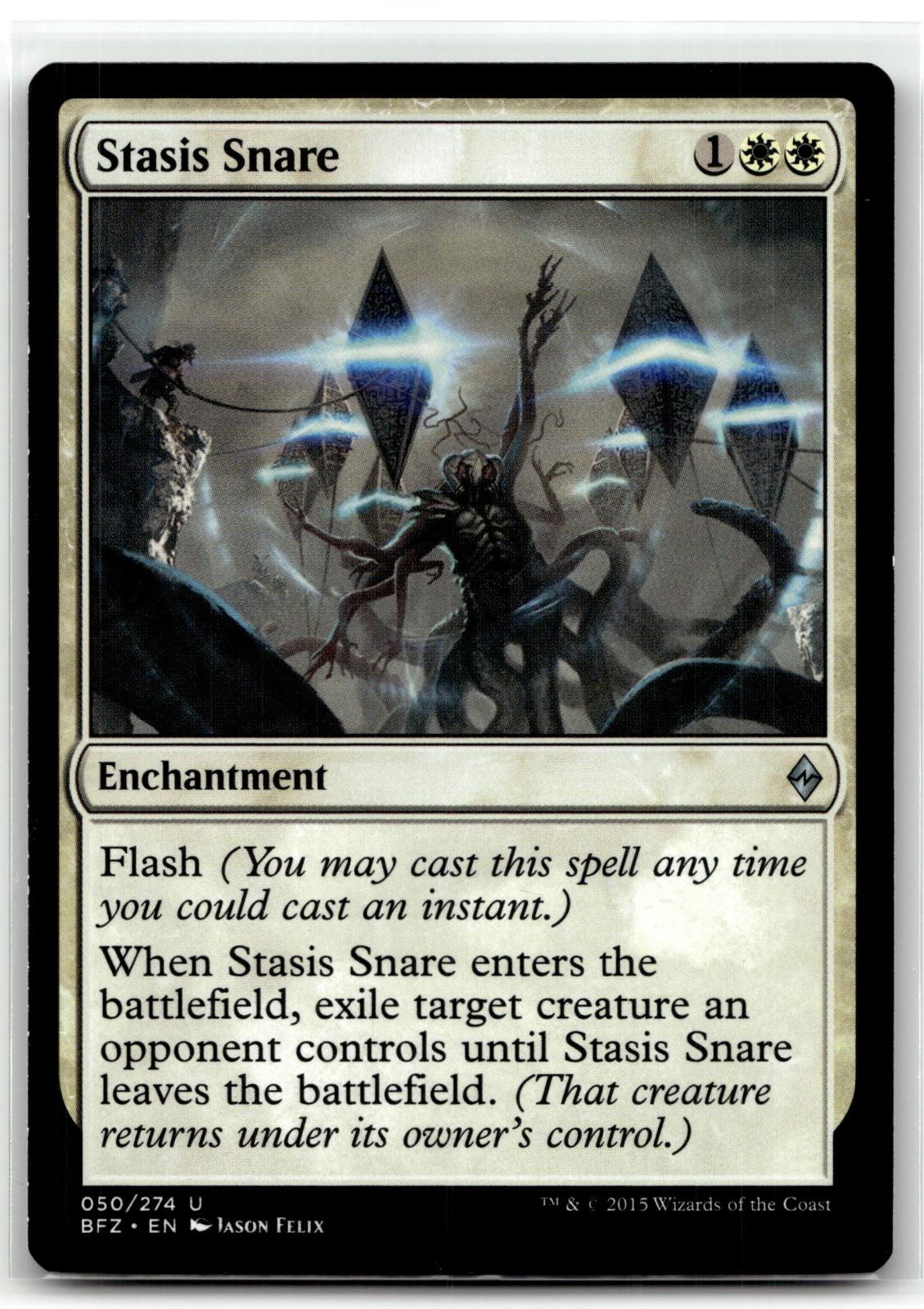 Stasis Snare 50 Uncommon Battle for Zendikar Magic: The Gathering Near Mint