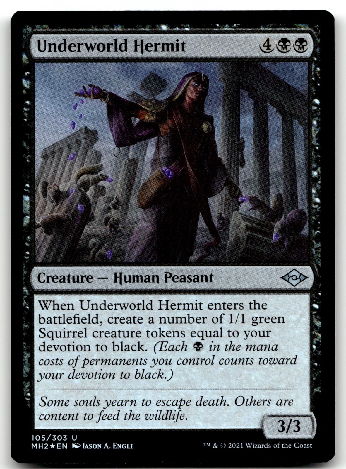 Underworld Hermit 105 Uncommon Modern Horizons 2 Magic: The Gathering Foil NM