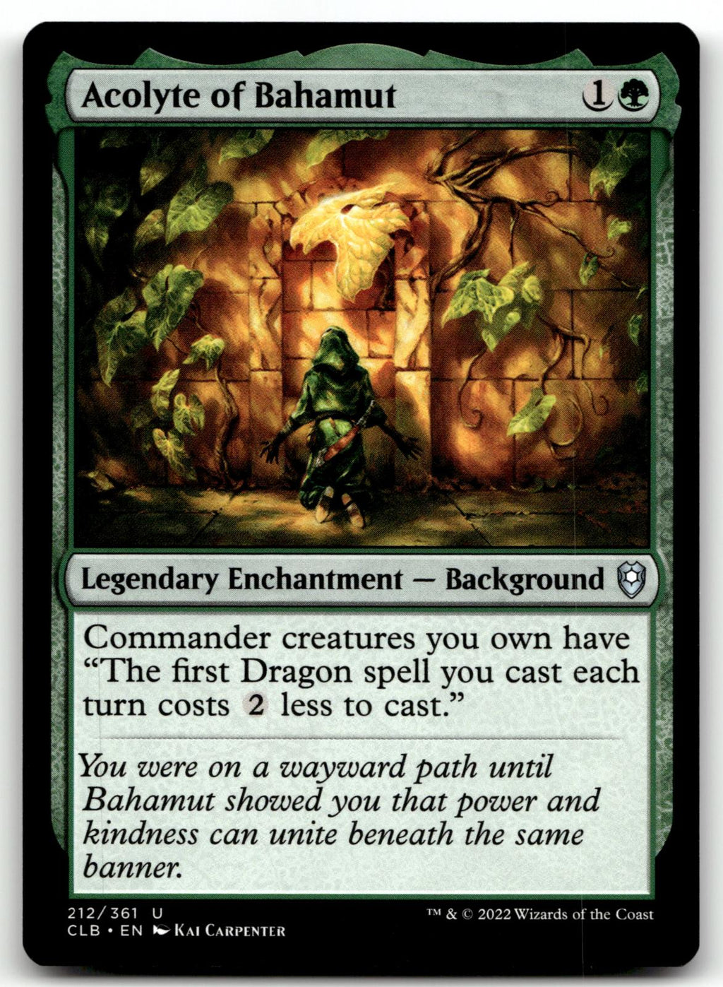 Acolyte of Bahamut 212 Commander Legends: Battle for Baldur's Gate Magic: 
