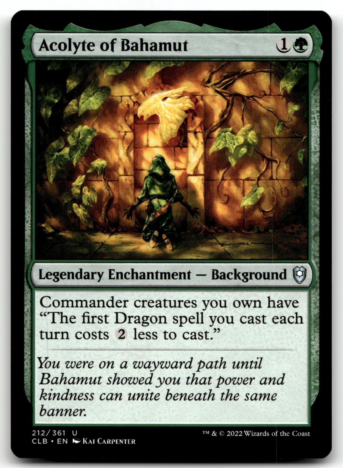 Acolyte of Bahamut 212 Commander Legends: Battle for Baldur's Gate Magic: 