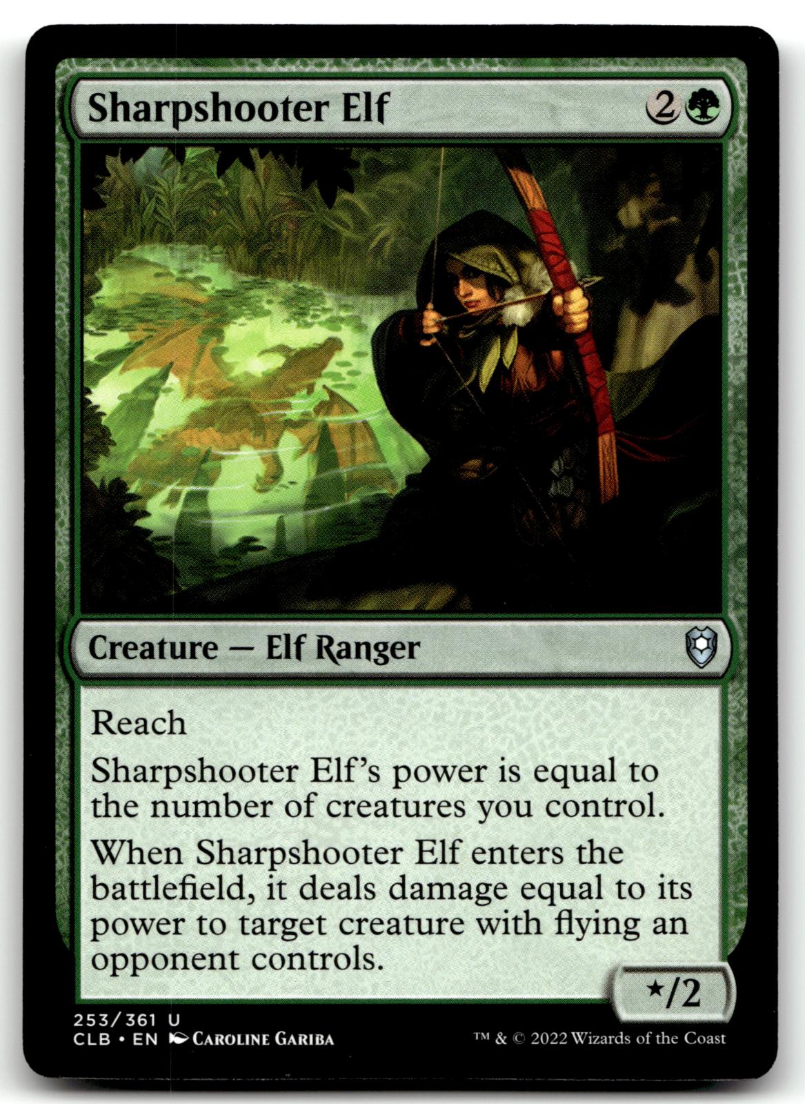 Sharpshooter Elf 253 Commander Legends: Battle for Baldur's Gate Magic: