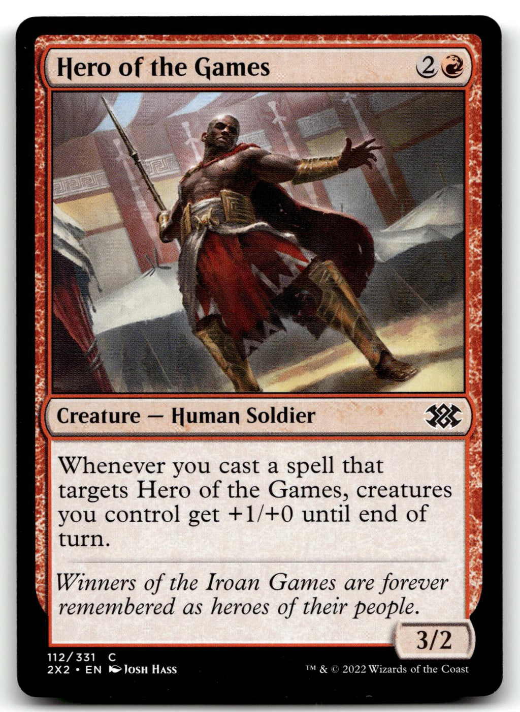 Hero of the Games 112 Common Double Masters 2022 Magic: The Gathering Near Mint