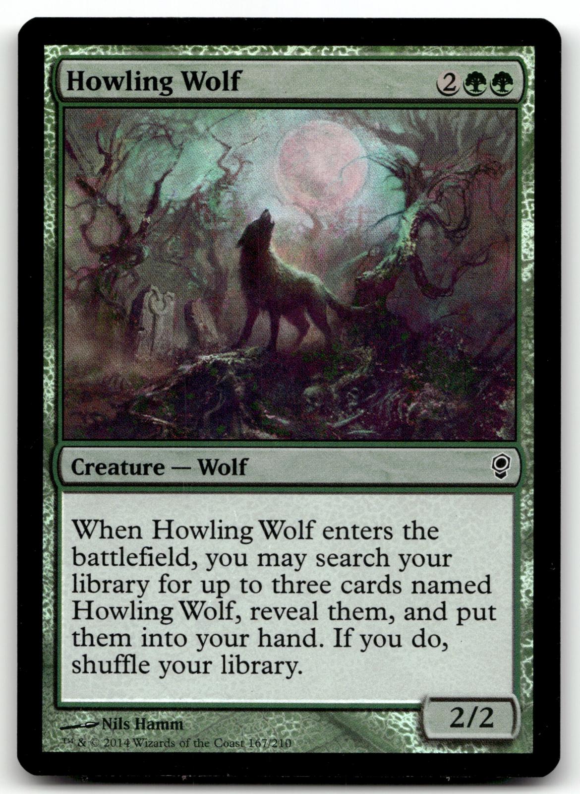 Howling Wolf 167 Common Conspiracy Magic: The Gathering Foil Near Mint