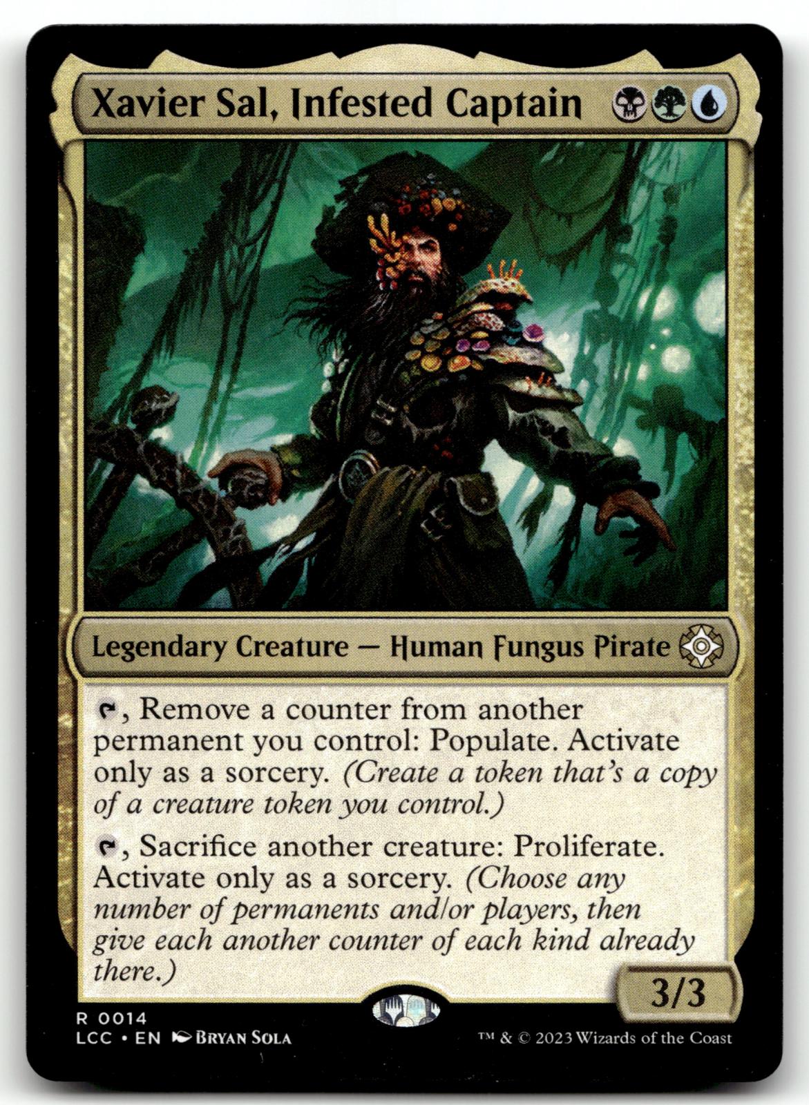 Xavier Sal, Infested Captain 14 Commander: The Lost Caverns of Ixalan Magic: The Gathering NM