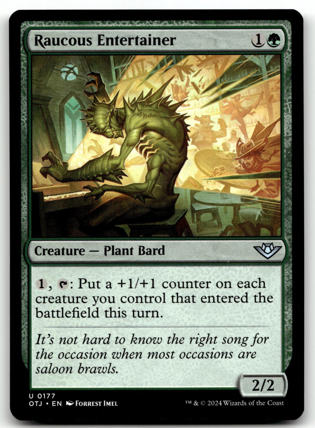 Raucous Entertainer 177 Outlaws of Thunder Junction Magic: The Gathering NM